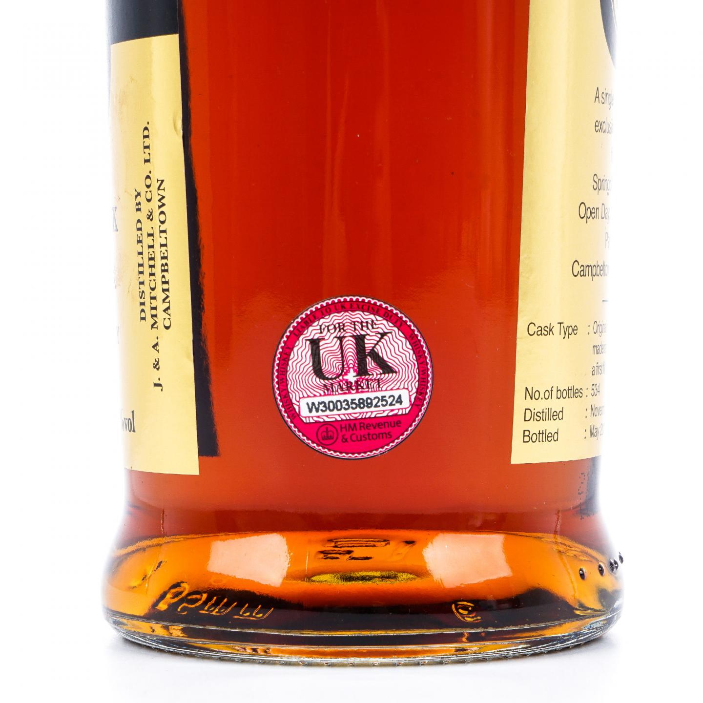 Springbank 云顶 21年 1996-2018 Open Day 单桶