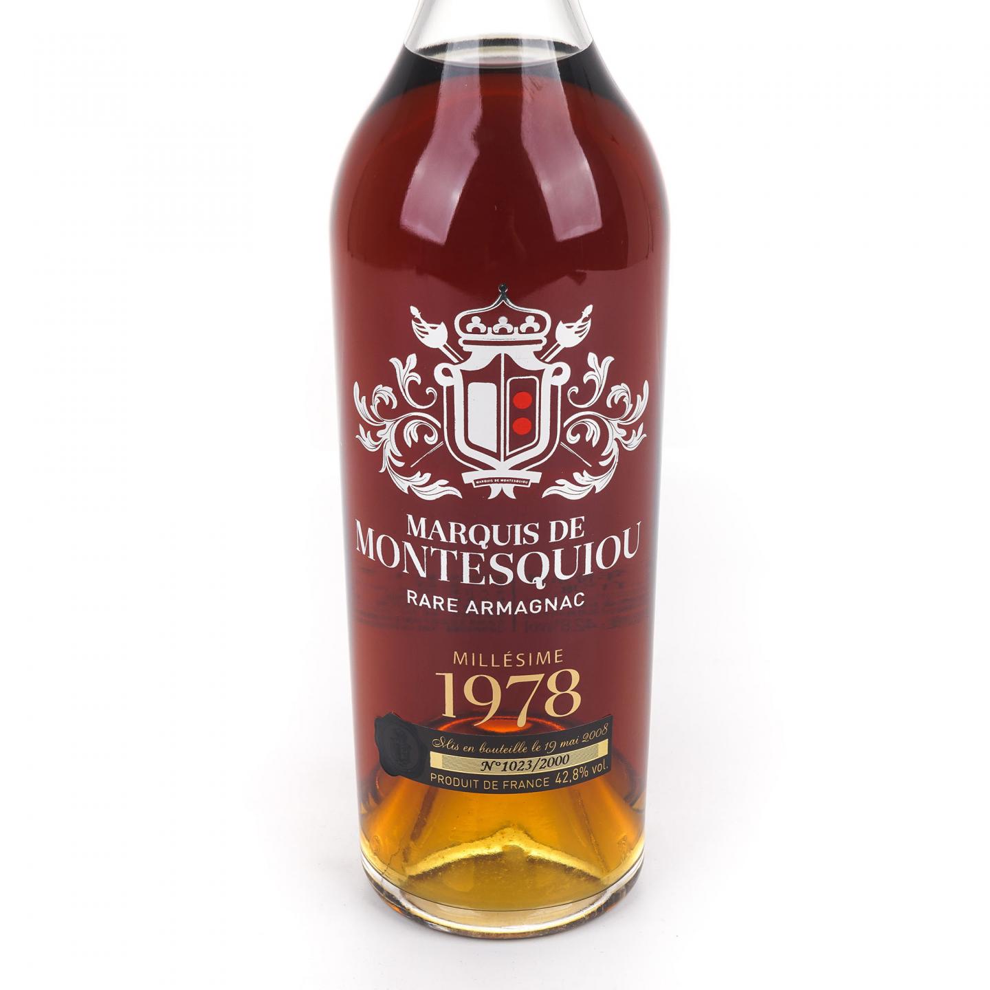 Marquis de Montesquiou 蒙特伯爵 1978 稀有年份系列 雅文邑白兰地 行货