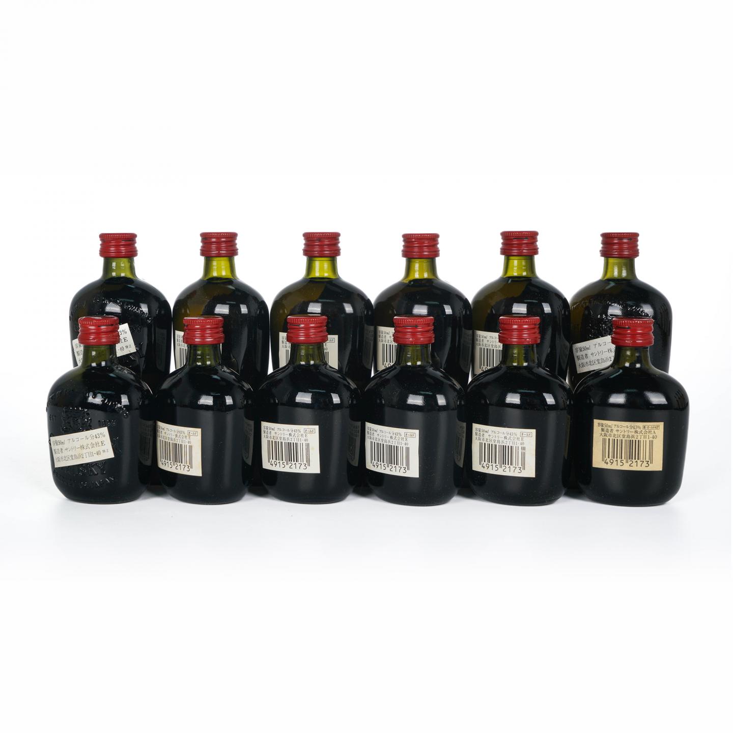 三得利 Old Whisky 寿瓶 金狮标/金花标 12瓶组*50ml