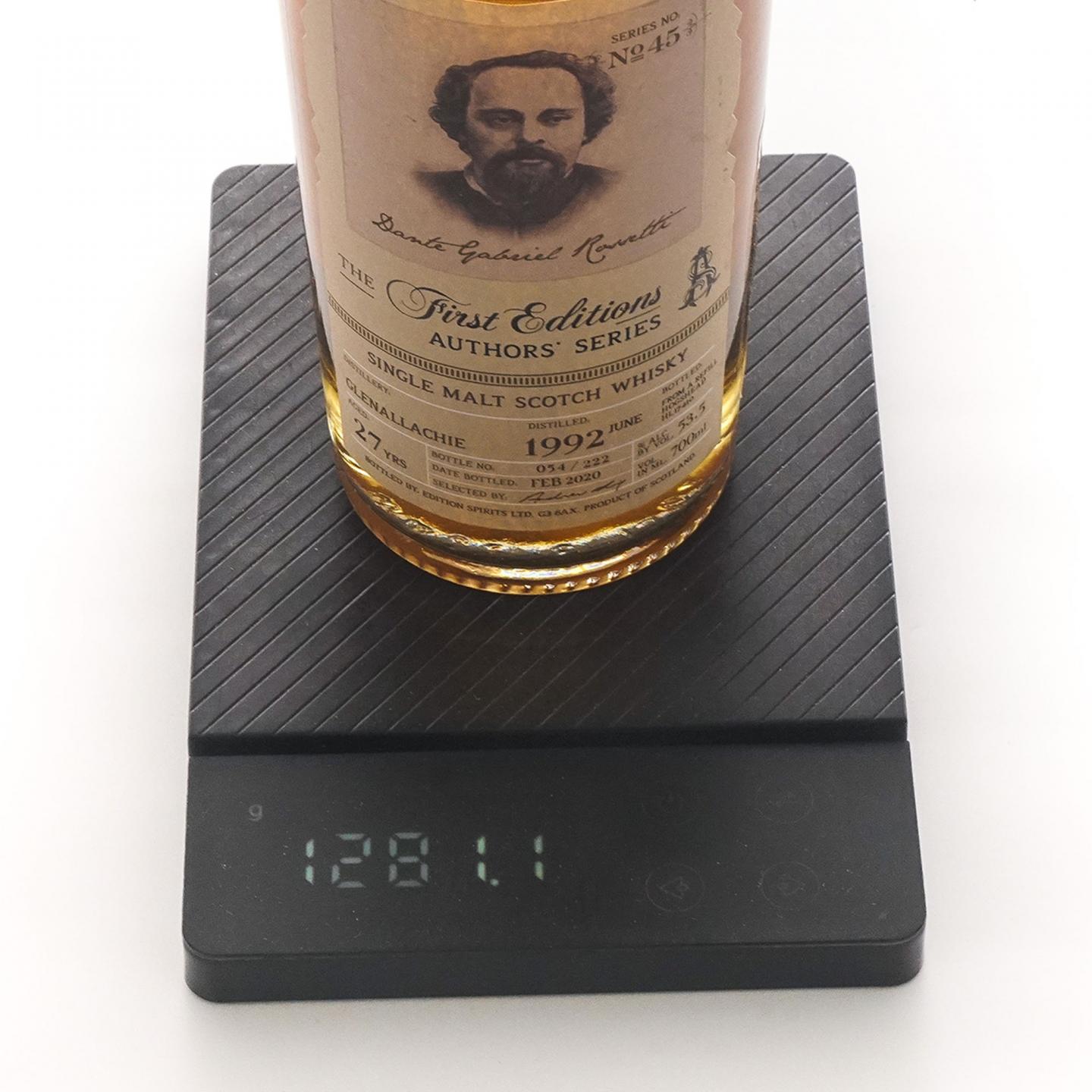 Glenallachie 格兰纳里奇 27年 1992-2020 首席作家 桶号#HL 17410