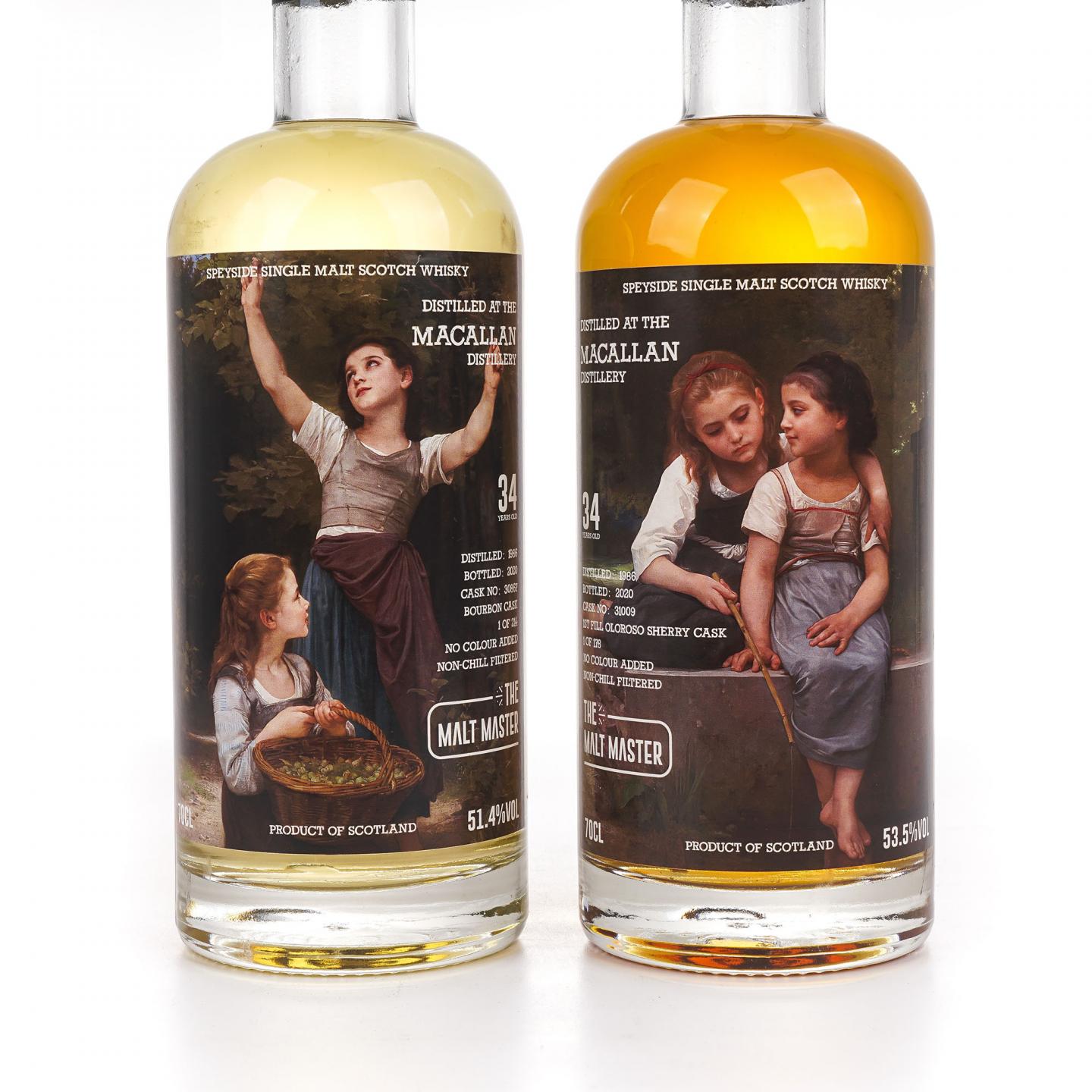 Macallan 麦卡伦 34年 1986-2020 the Malt Master 2瓶组