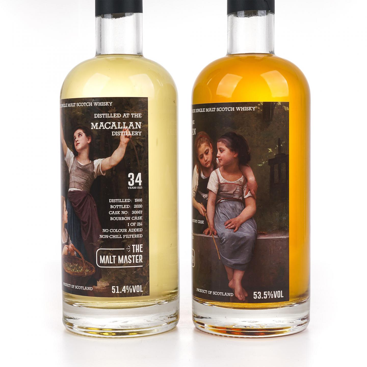 Macallan 麦卡伦 34年 1986-2020 the Malt Master 2瓶组