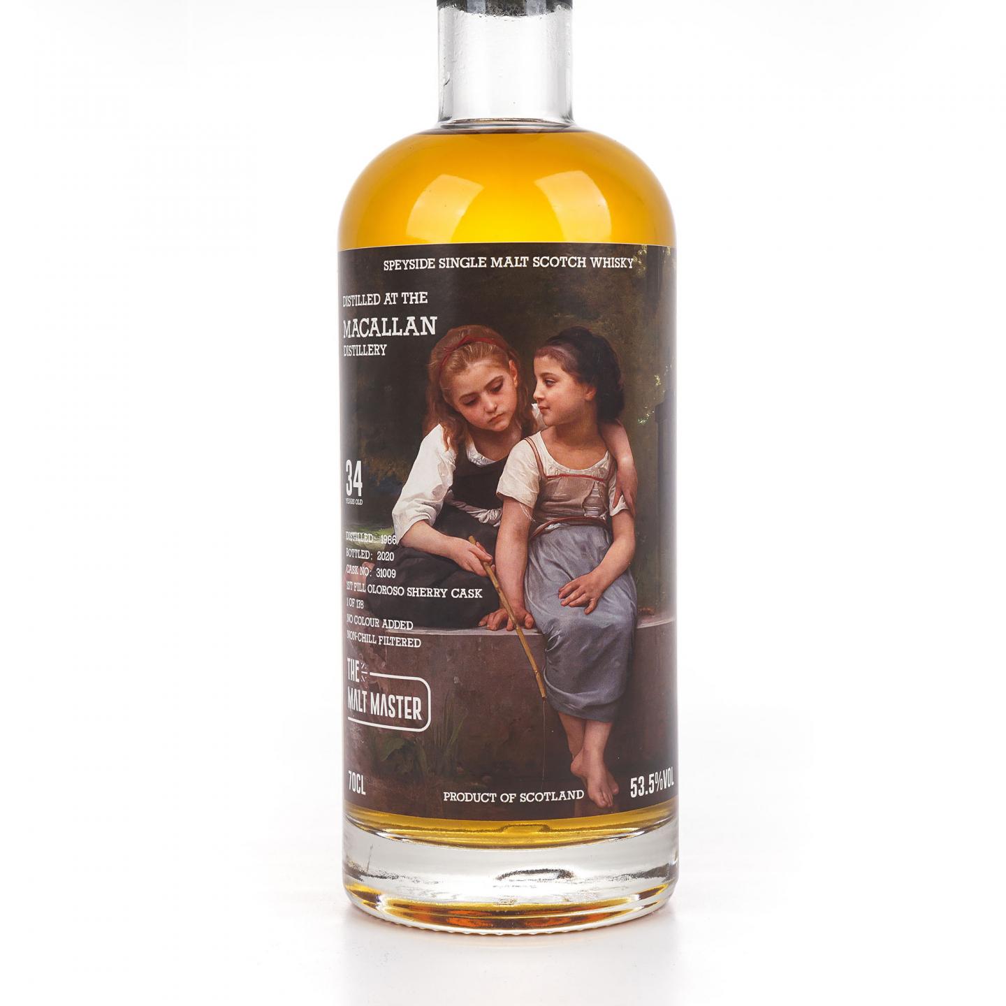 Macallan 麦卡伦 34年 1986-2020 the Malt Master 雪莉桶#31009