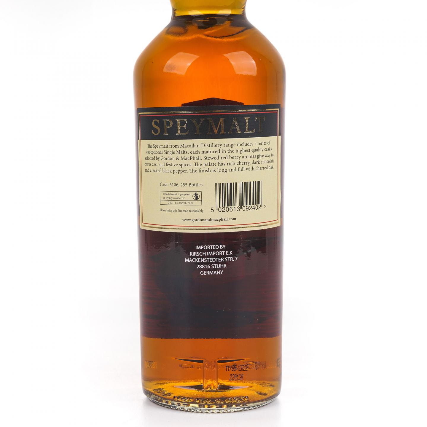 Speymalt 麦卡伦 2001-2022 GM 桶号#5106