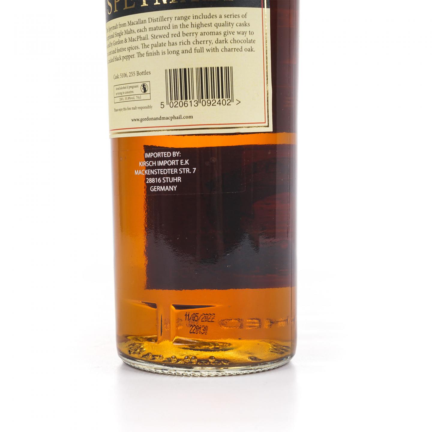 Speymalt 麦卡伦 2001-2022 GM 桶号#5106