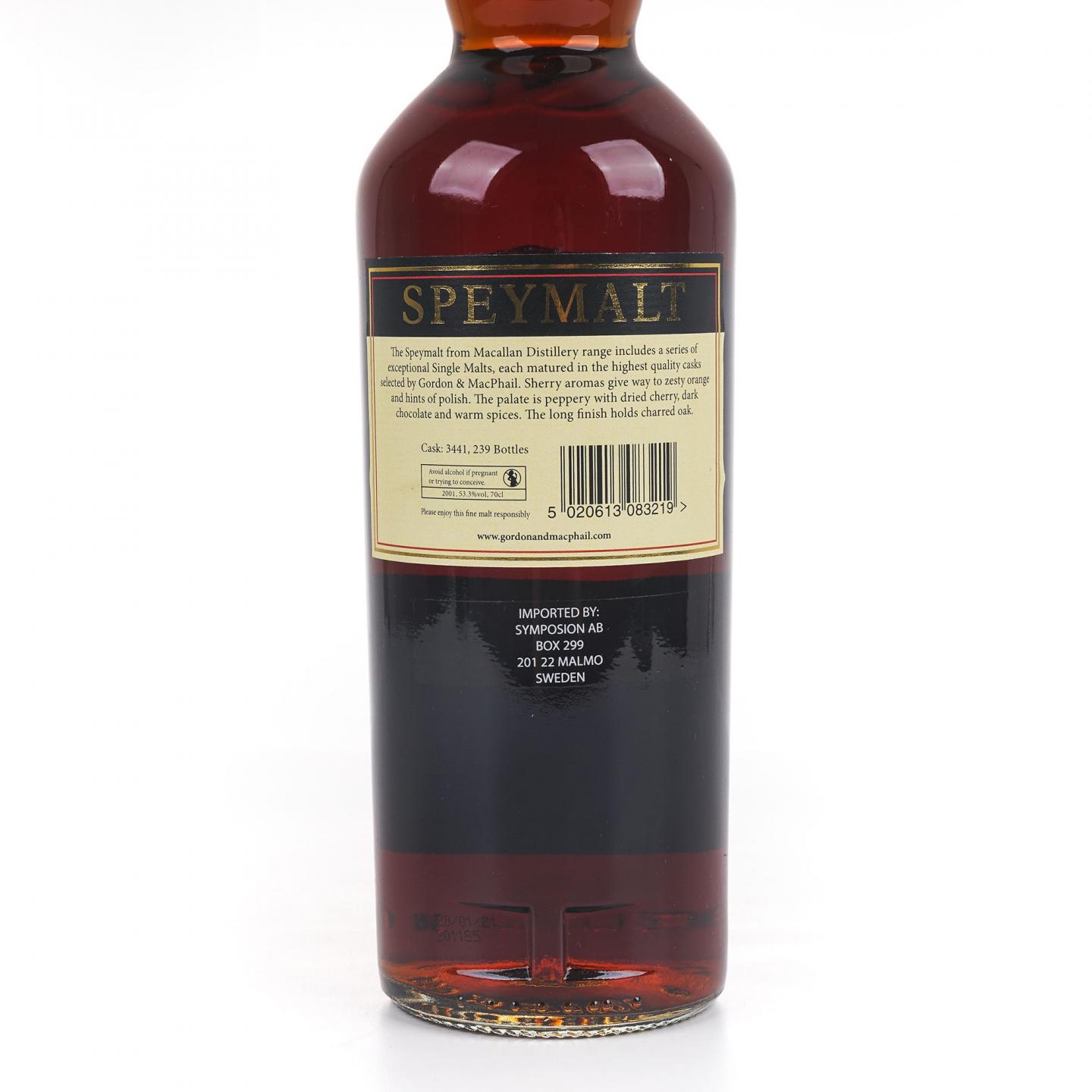 Speymalt 麦卡伦 2001-2021 GM 桶号#3441