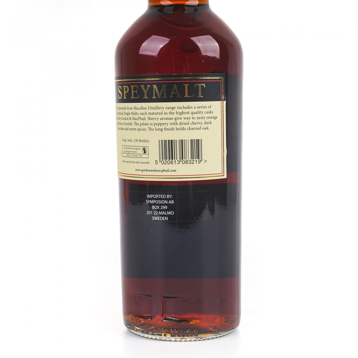 Speymalt 麦卡伦 2001-2021 GM 桶号#3441