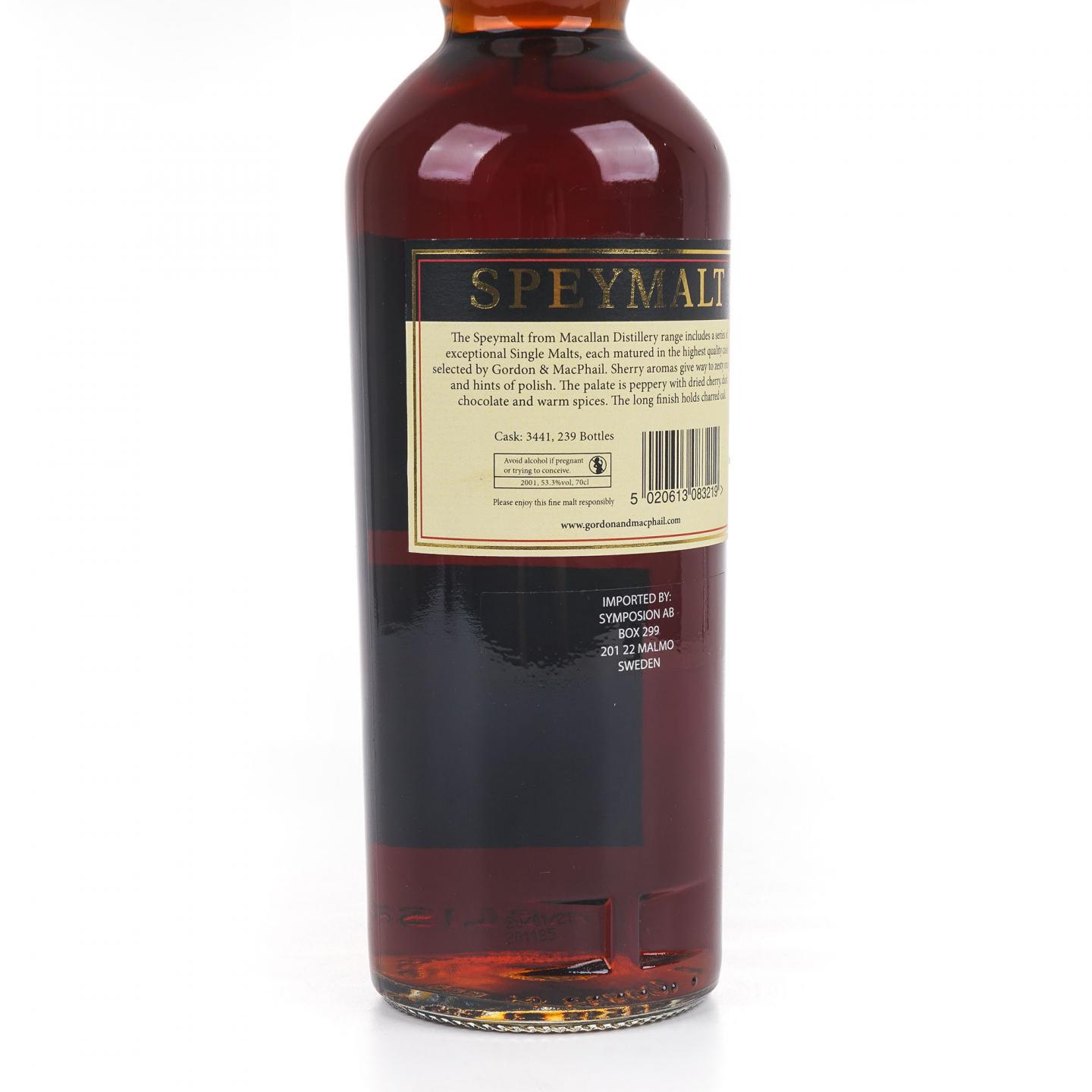 Speymalt 麦卡伦 2001-2021 GM 桶号#3441