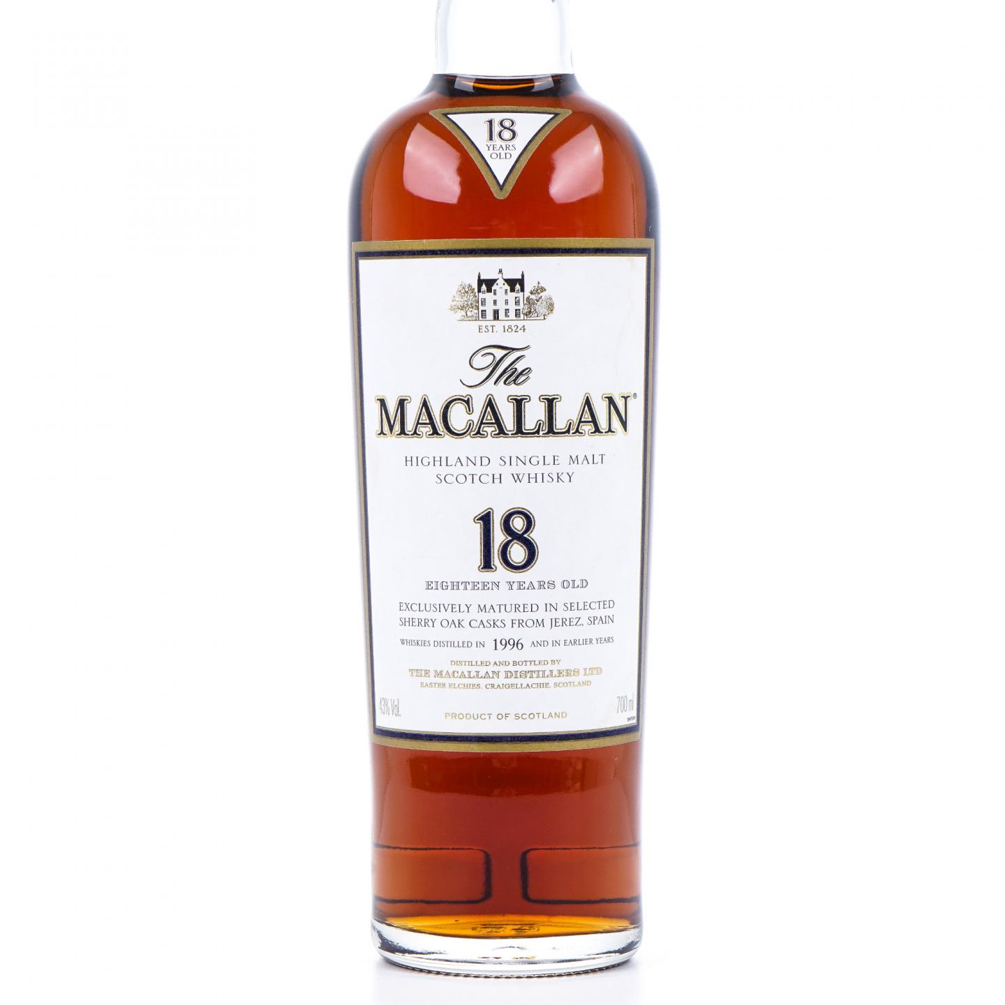 Macallan 麦卡伦 18年 1996 雪莉桶 700ml