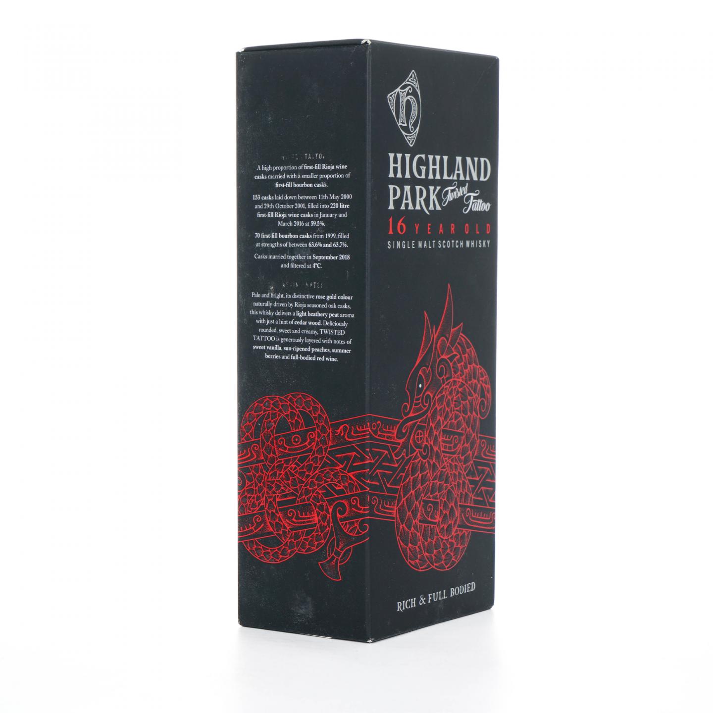 Highland Park 高原骑士 16年 Twisted Tattoo 2瓶组*700ml