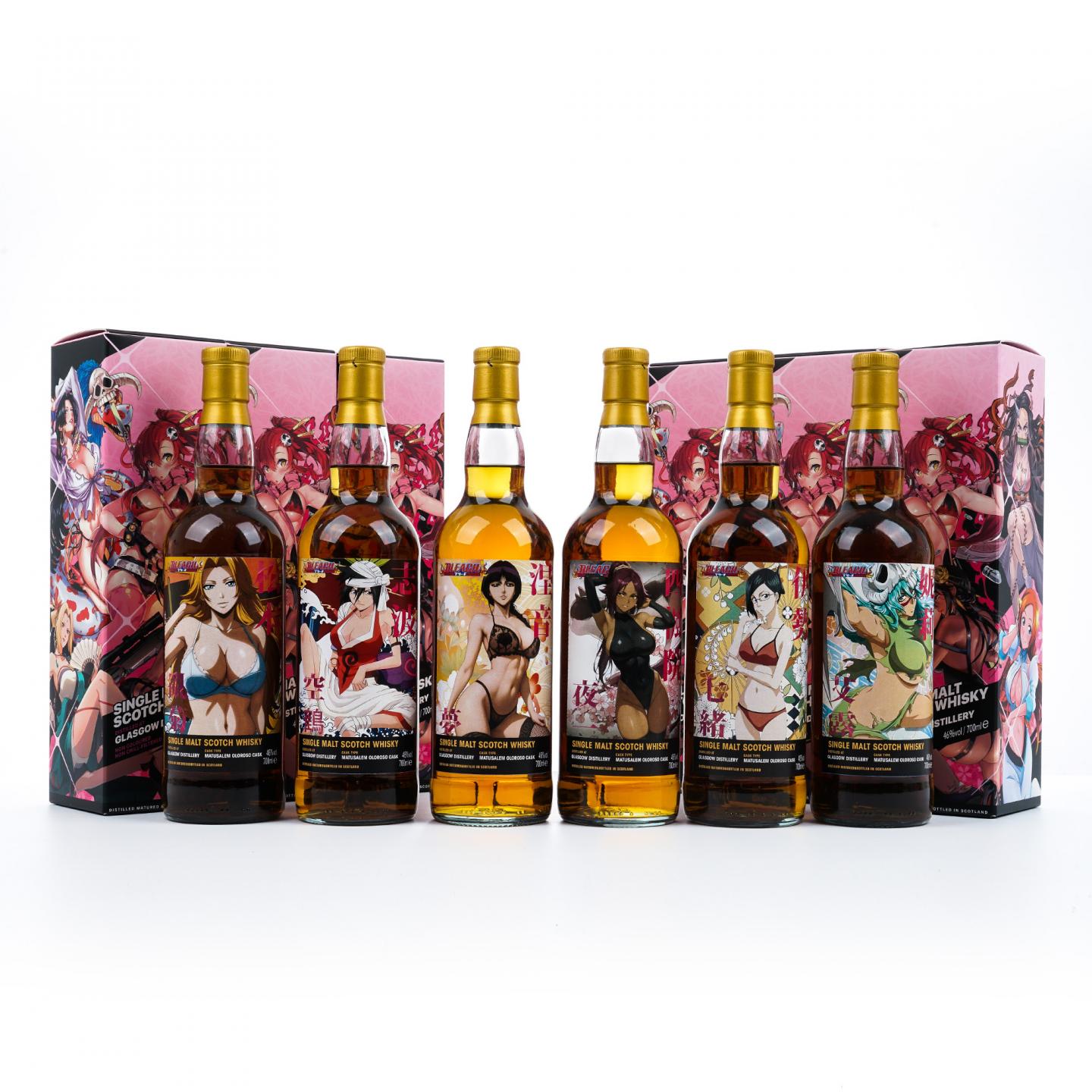 Glasgow 格拉斯哥 2023 雪莉桶 动漫标 6支组