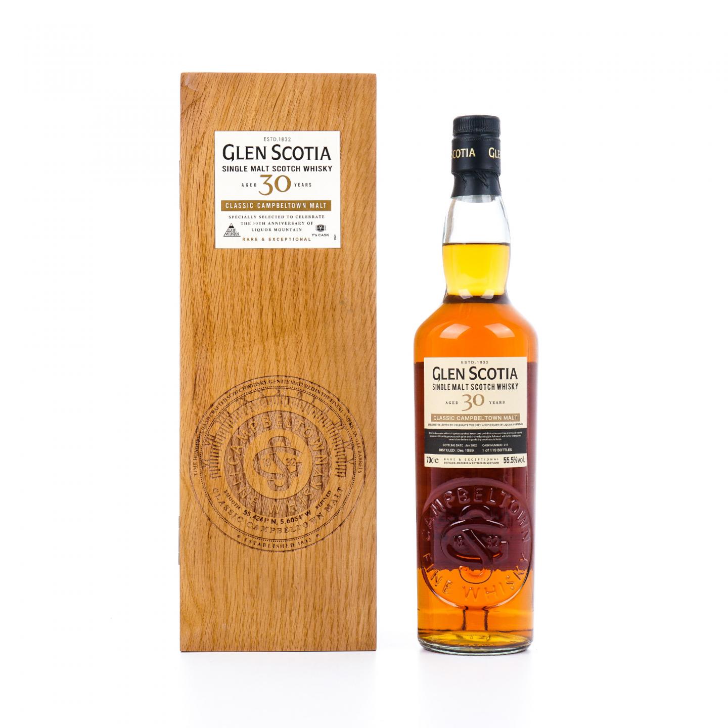 Glen Scotia 格兰帝 30年 1989-2022 桶号#317 700ml