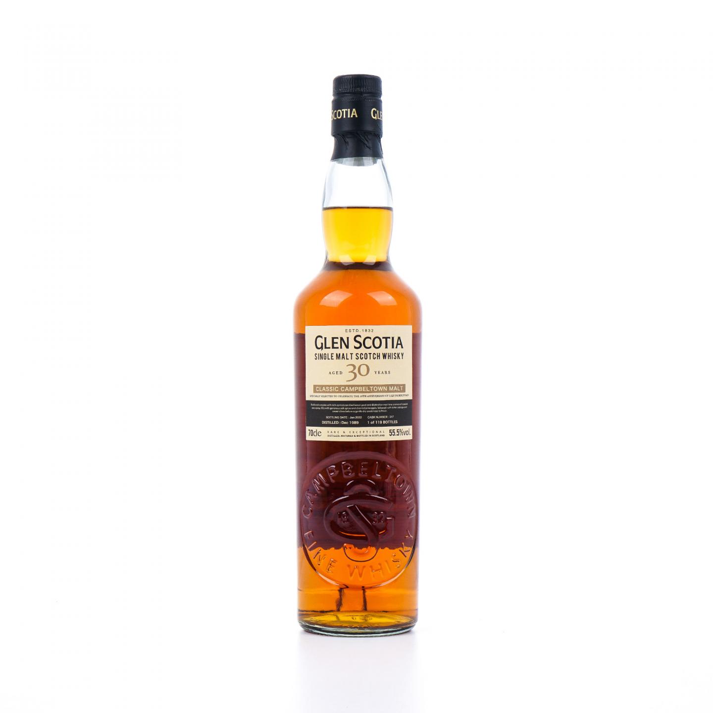 Glen Scotia 格兰帝 30年 1989-2022 桶号#317 700ml