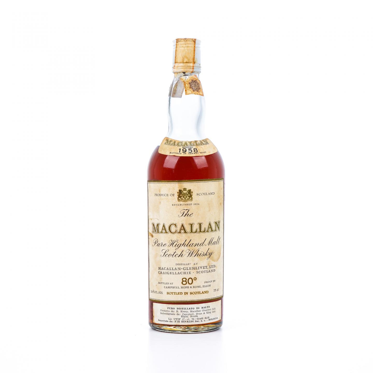 Macallan 麦卡伦 1958 80°proof 750ml