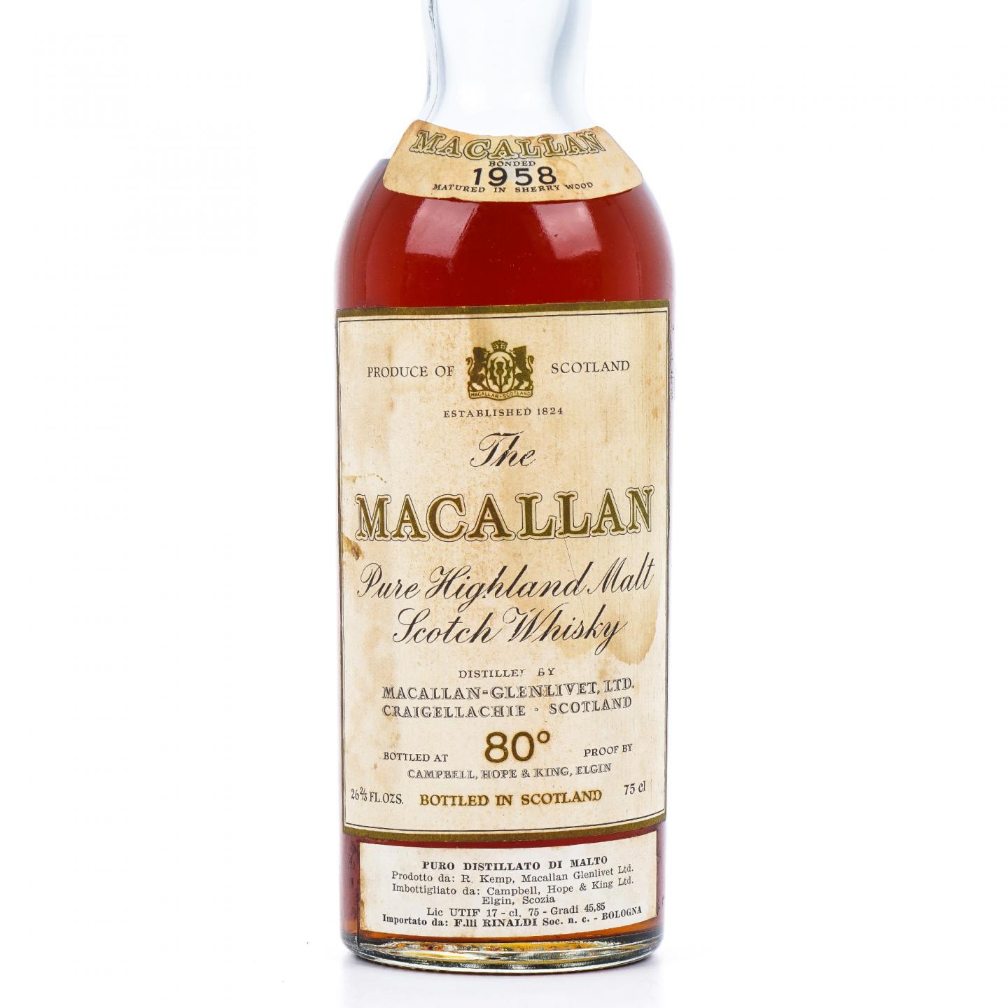Macallan 麦卡伦 1958 80°proof 750ml