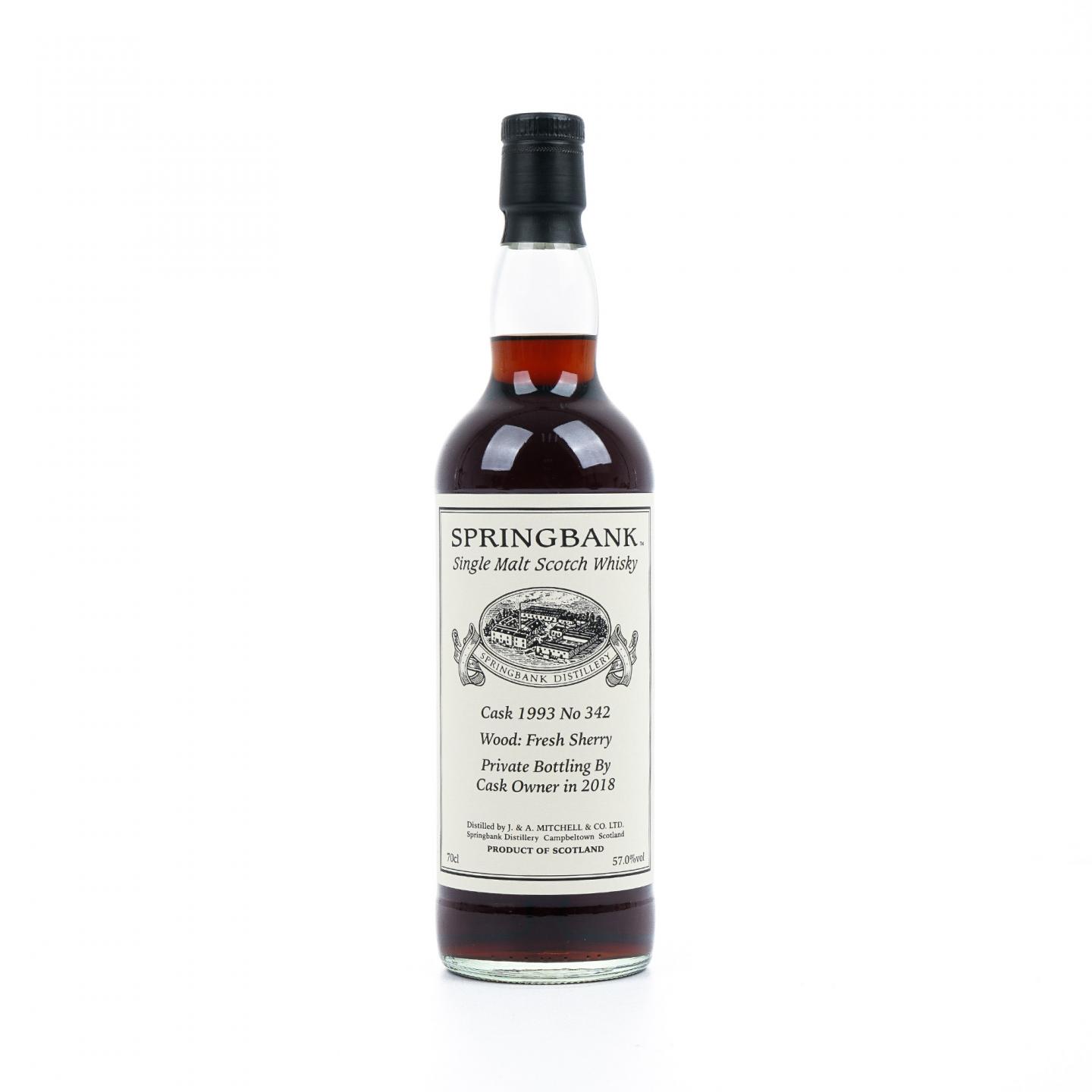 Springbank 云顶 1993-2018 雪莉私人桶#342