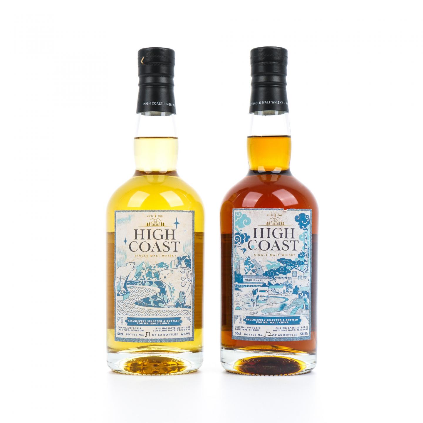 High Coast 海歌 2020 麦芽先生选桶 单麦 2瓶组*500ml