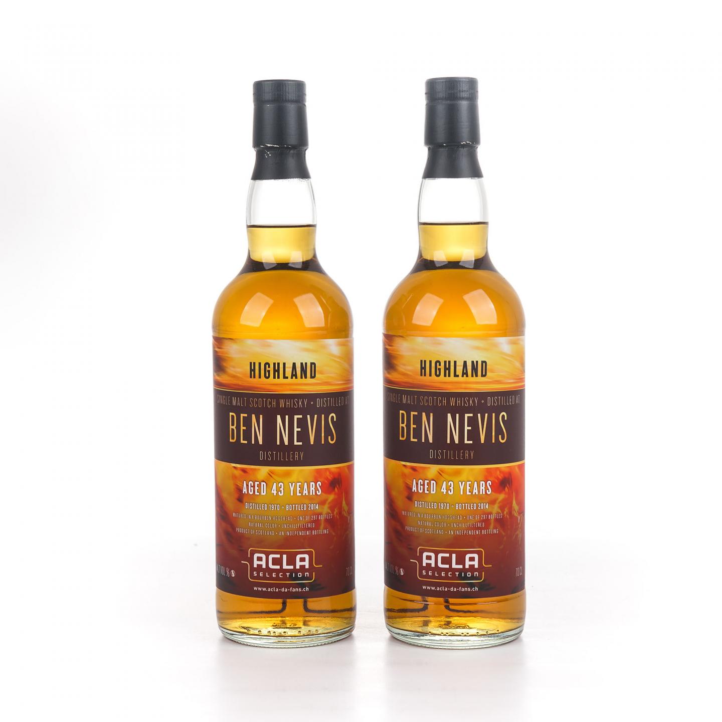 Ben Nevis 本尼维斯 43年 1970-2014 AdF 2瓶组*700ml