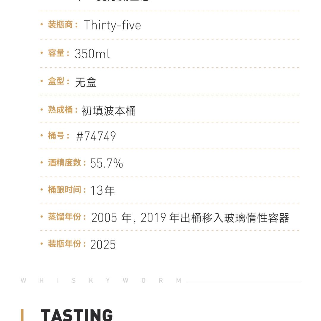【限量143瓶】Bushmills 布什米尔13年2005单一麦芽爱尔兰威士忌