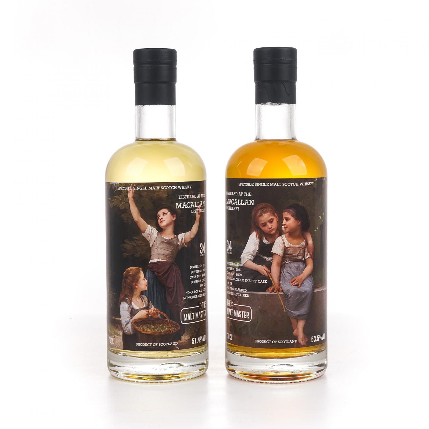 Macallan 麦卡伦 34年 1986-2020 the Malt Master 2瓶组