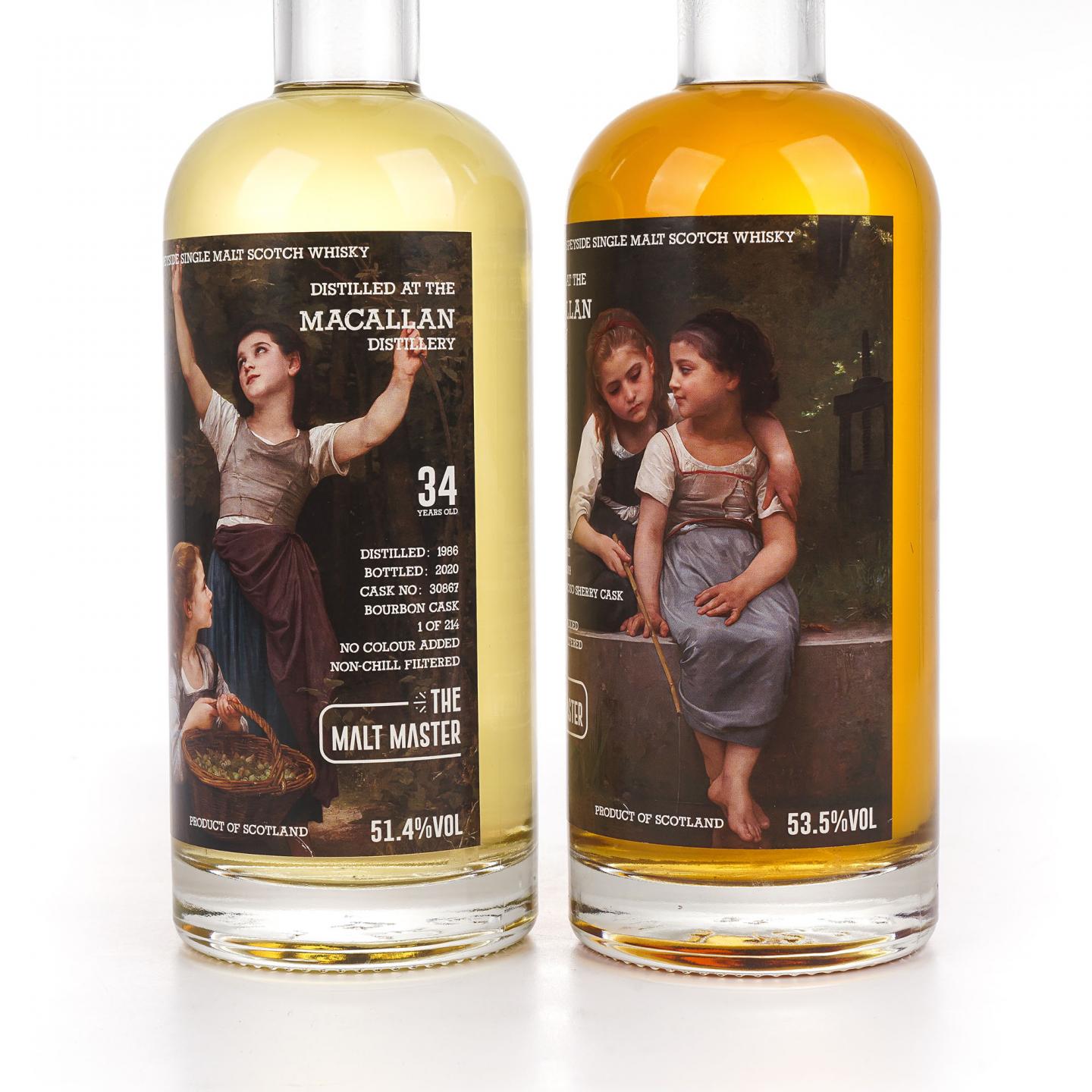 Macallan 麦卡伦 34年 1986-2020 the Malt Master 2瓶组