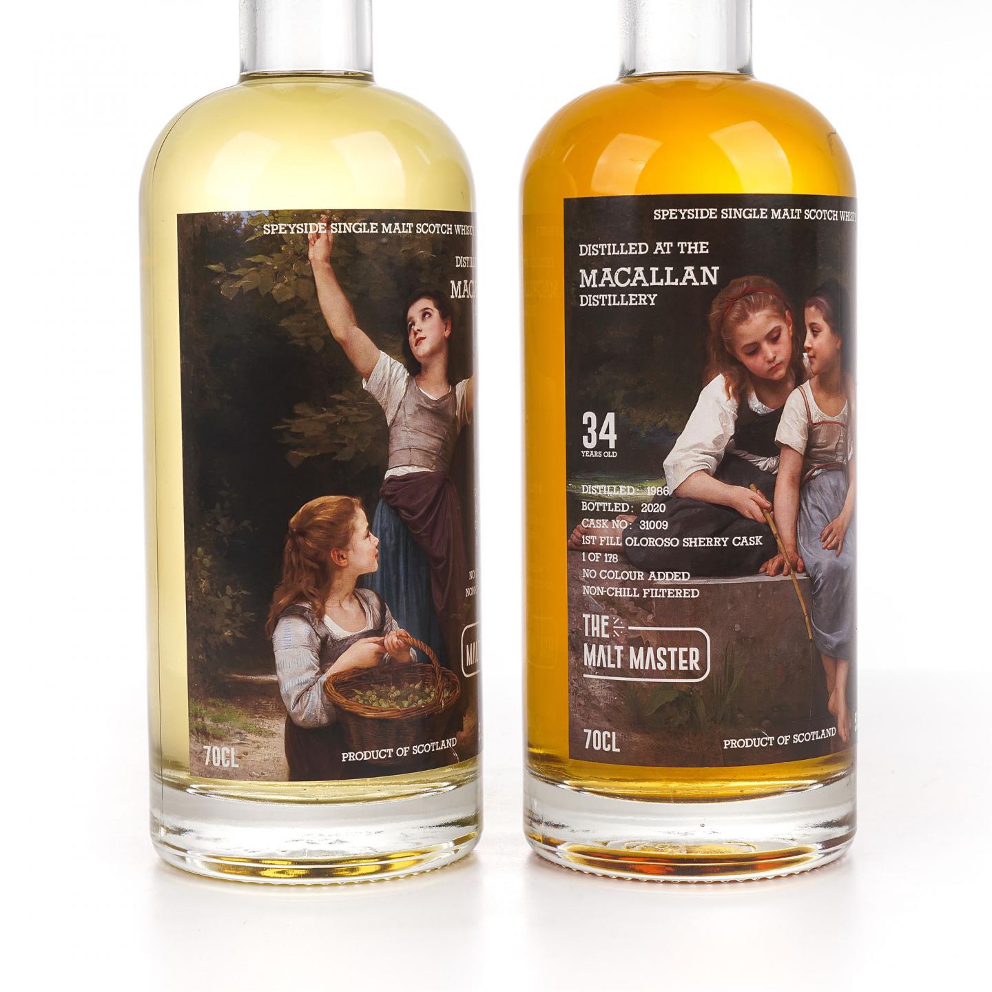 Macallan 麦卡伦 34年 1986-2020 the Malt Master 2瓶组