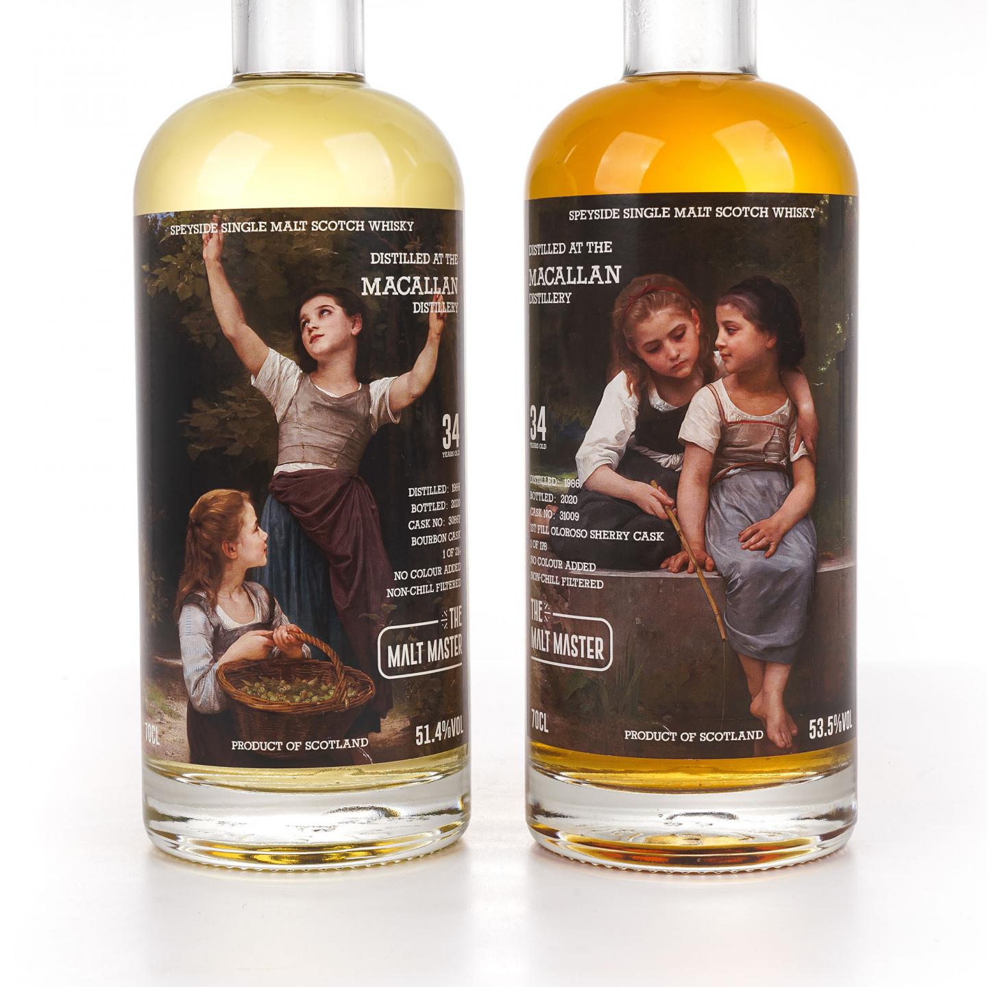 Macallan 麦卡伦 34年 1986-2020 the Malt Master 2瓶组