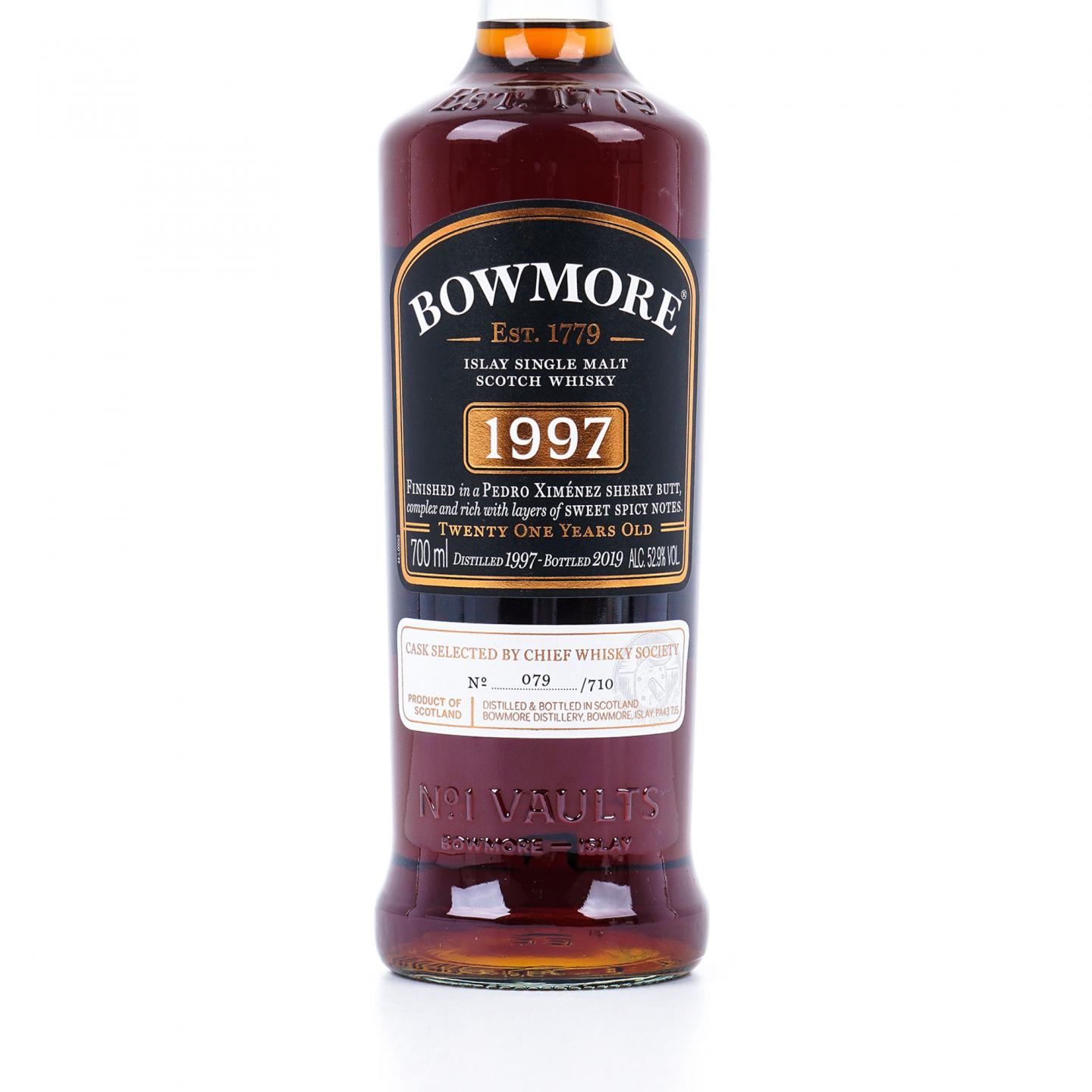 Bowmore 波摩 21年 1997-2019 CWS单桶 雪莉桶后熟 行货