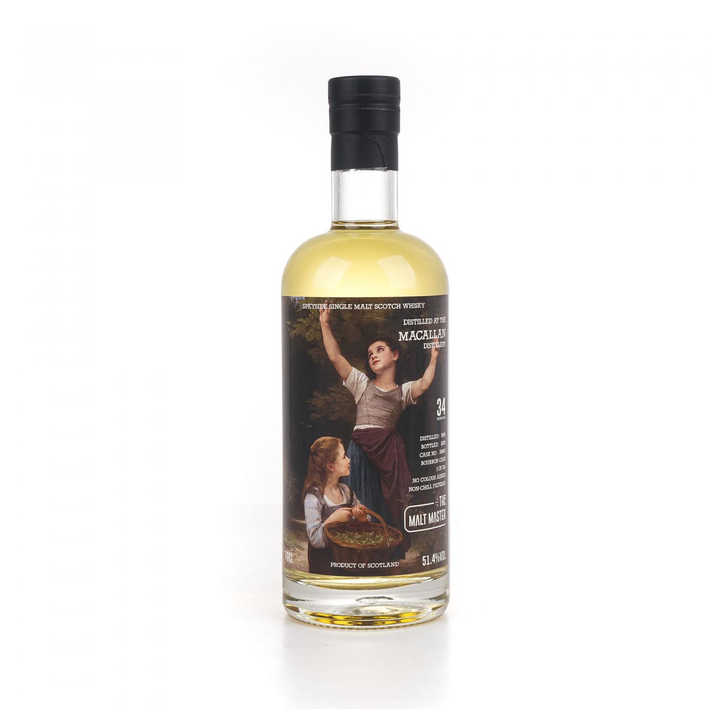 Macallan 麦卡伦 34年 1986-2020 The Malt Master 波本桶#30867