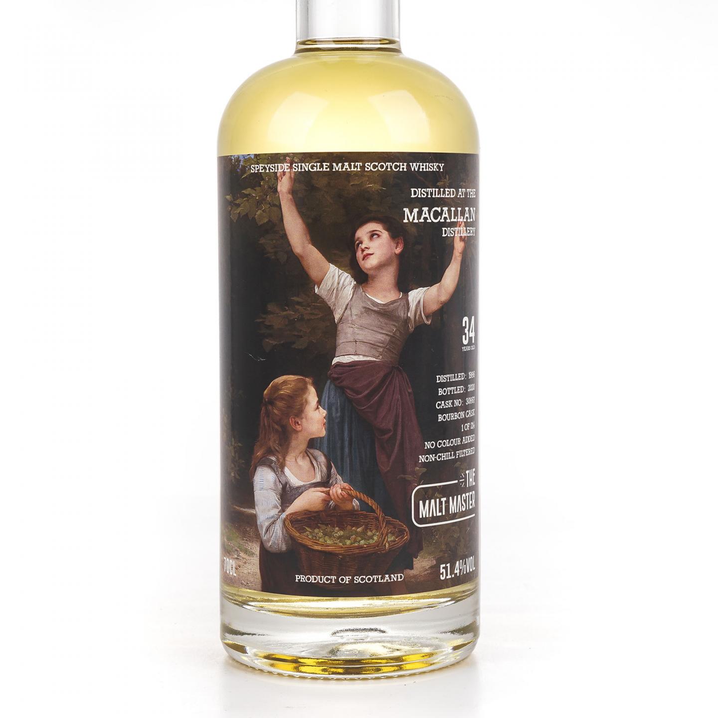 Macallan 麦卡伦 34年 1986-2020 The Malt Master 波本桶#30867