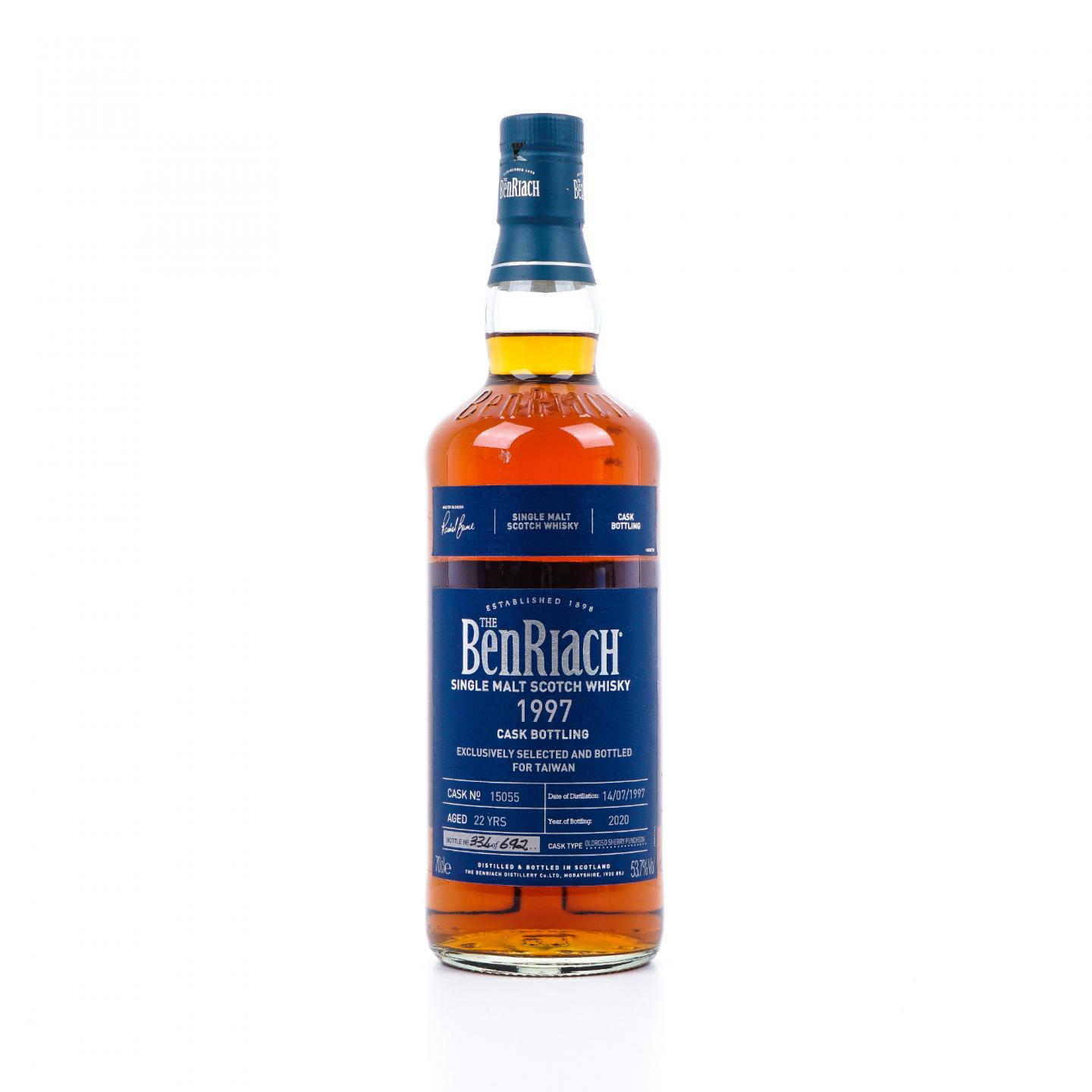BenRiach 本利亚克 22年 1997-2020 雪莉桶#15055