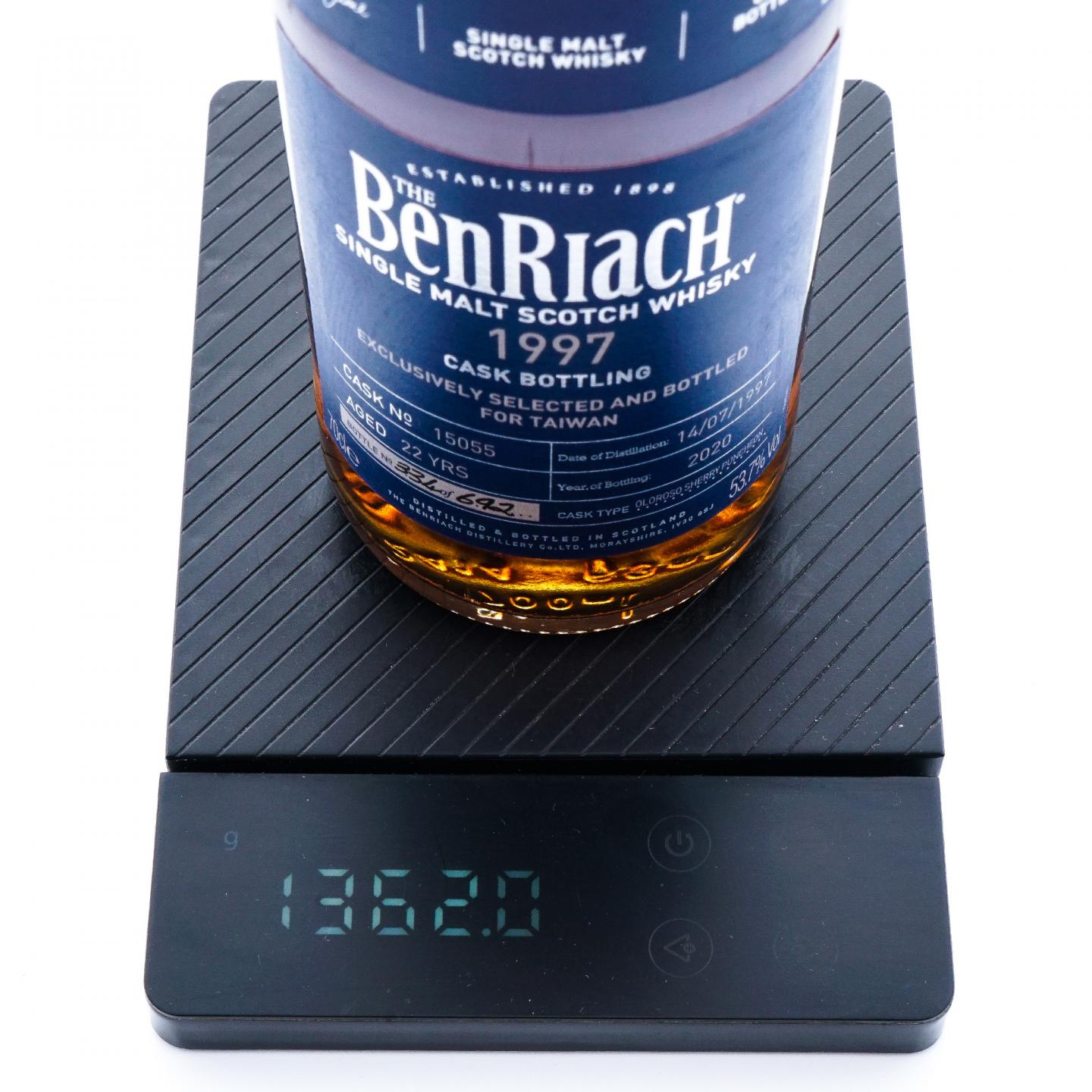 BenRiach 本利亚克 22年 1997-2020 雪莉桶#15055