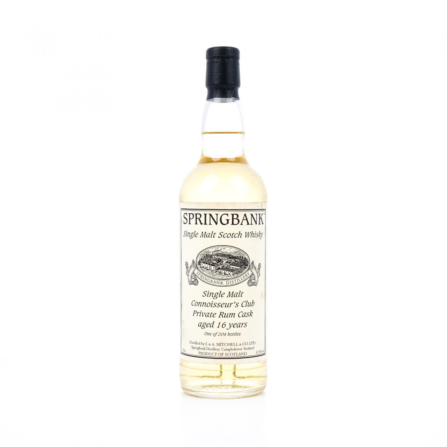 Springbank 云顶 16年 私人桶 朗姆桶