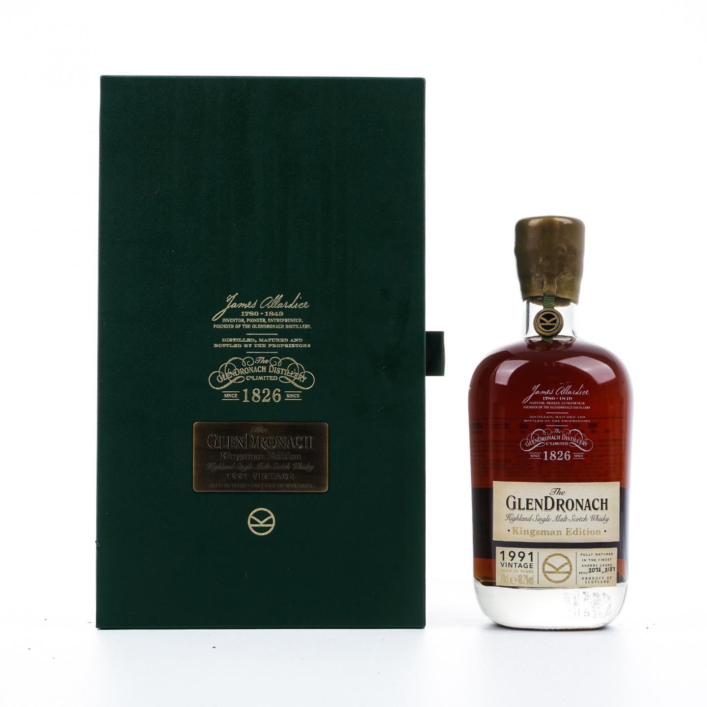 Glendronach 格兰多纳 25年 1991 雪莉桶 Kingsman Edition