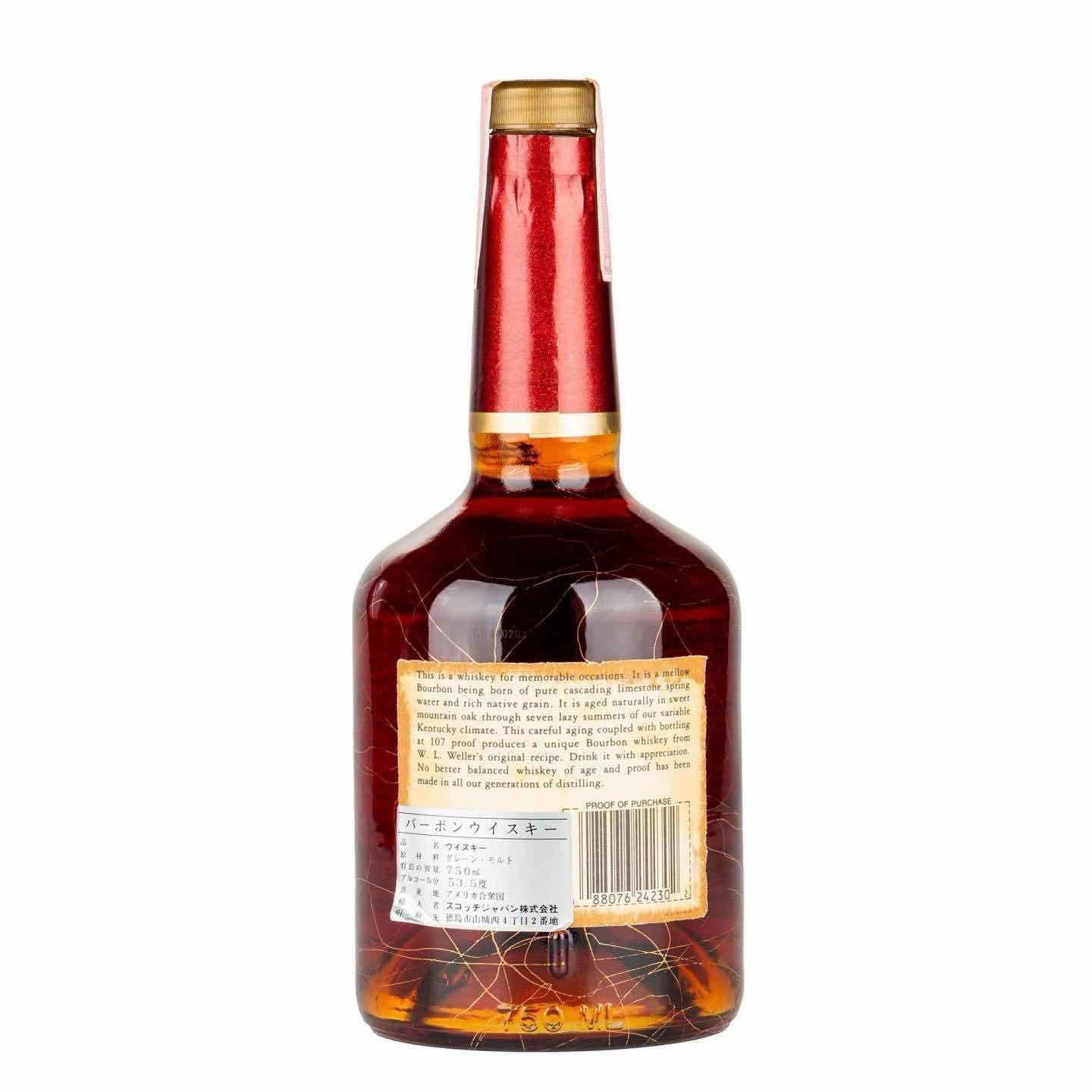 Old Weller Antique 7年 107 Proof 波本威士忌 750ml 70年代装瓶