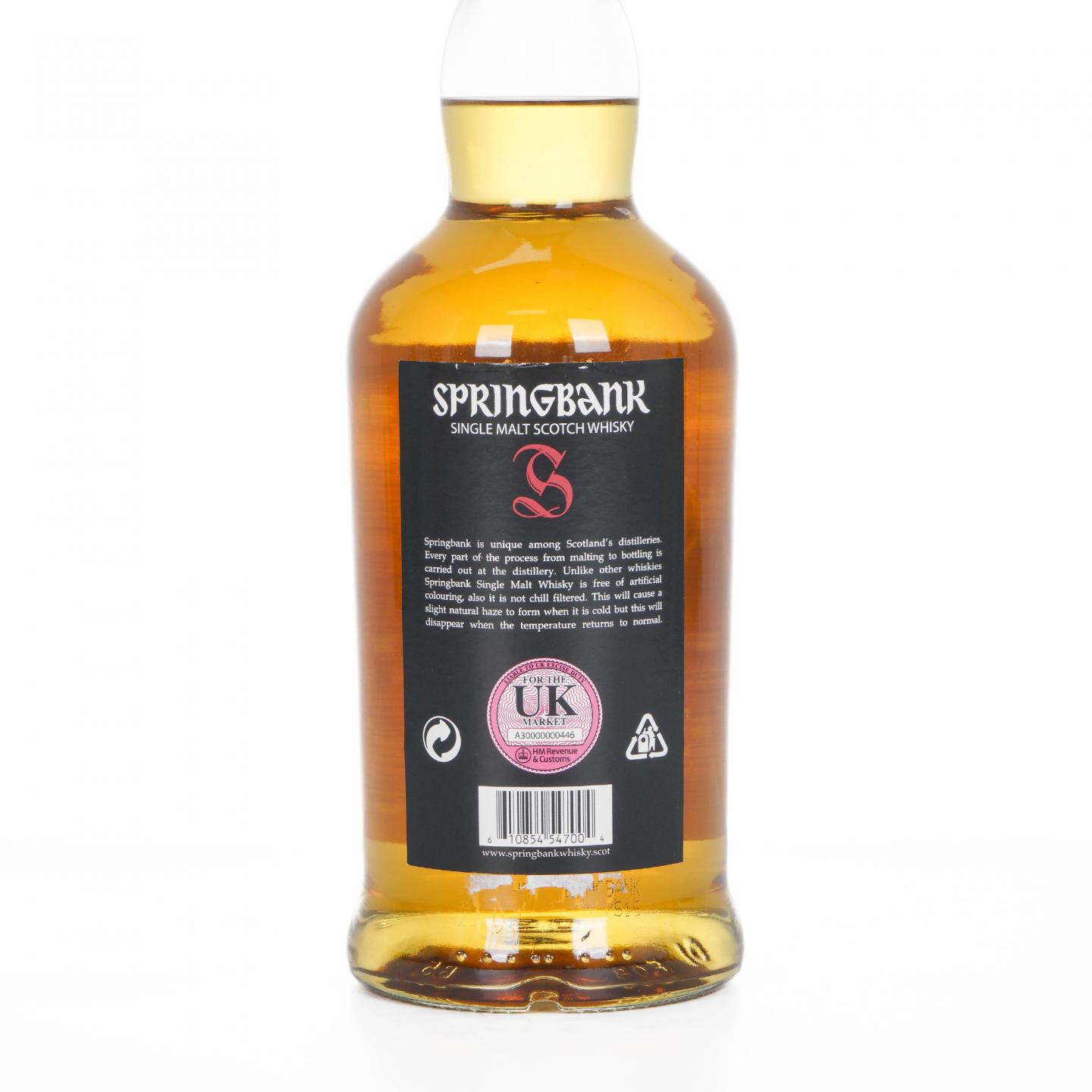 Springbank 云顶 12年 2018 桶强 54.8%