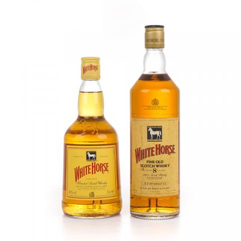 White Horse 白马 无年份/8年 Fine Old 调和 700ml/750ml 2瓶组