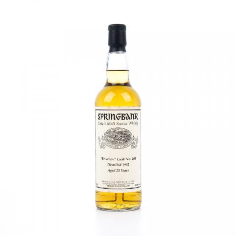 Springbank 云顶 25年 1992 波本桶#103