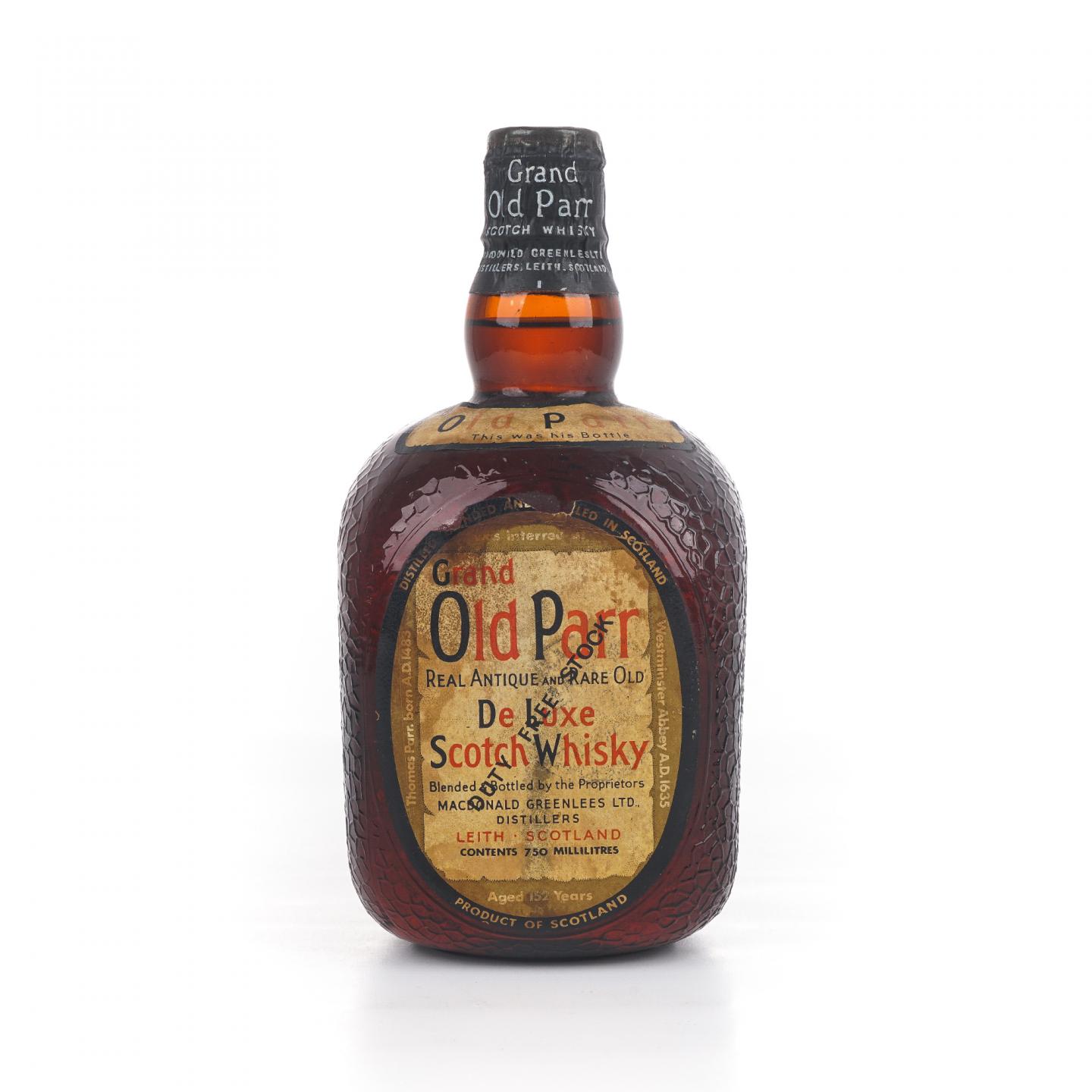 Grand Old Parr 调和 弹弓头 De Luxe Scotch Whisky