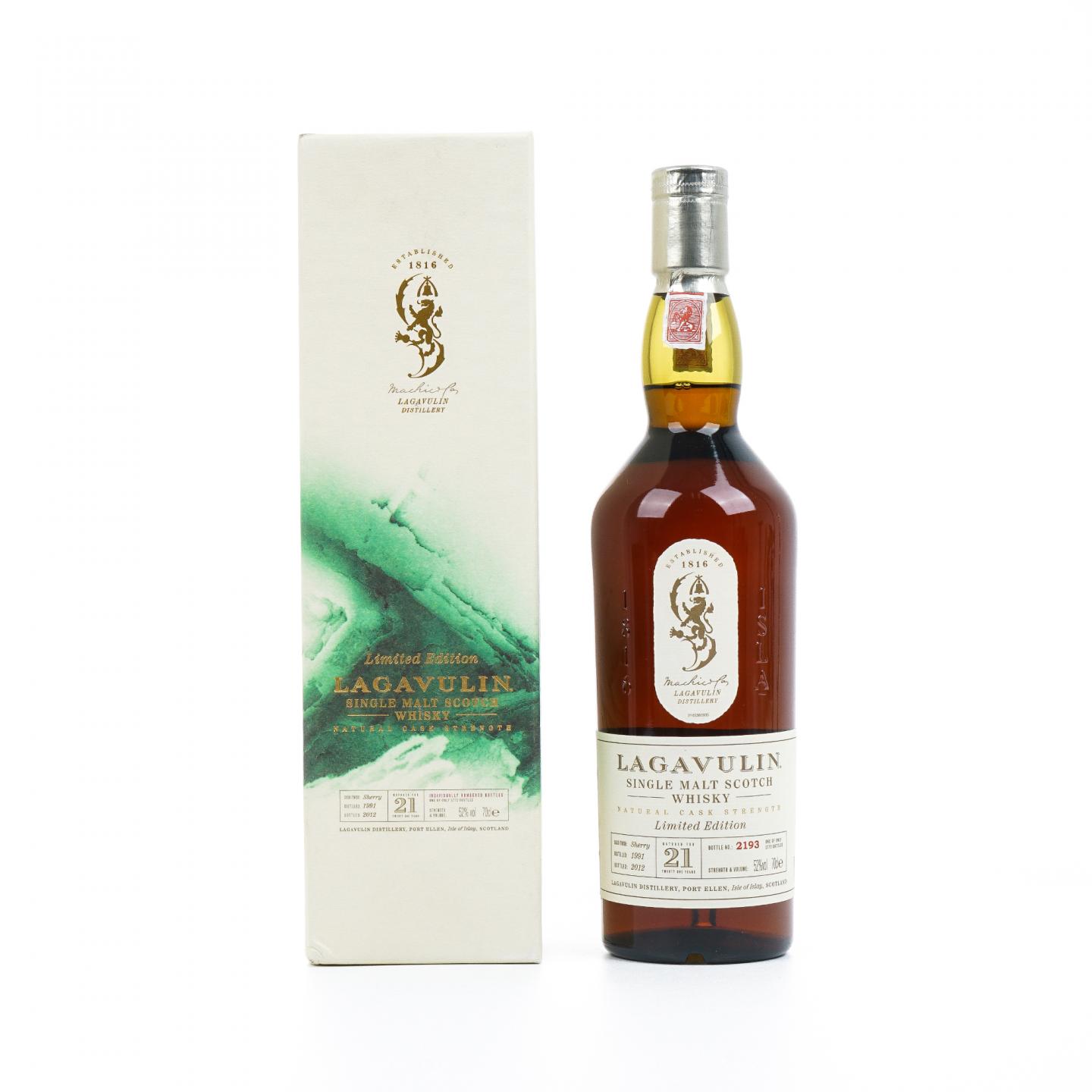 Lagavulin 乐加维林 21年 1991-2012 雪莉桶