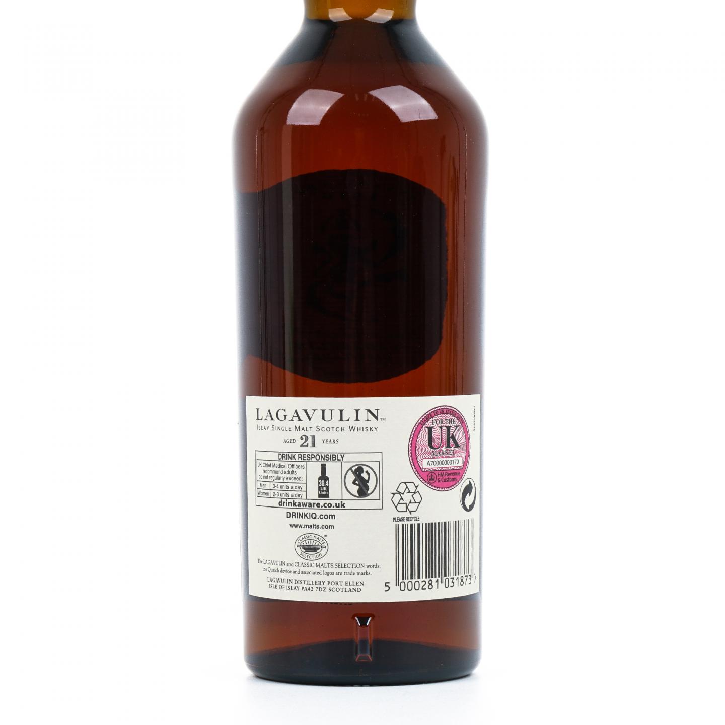 Lagavulin 乐加维林 21年 1991-2012 雪莉桶