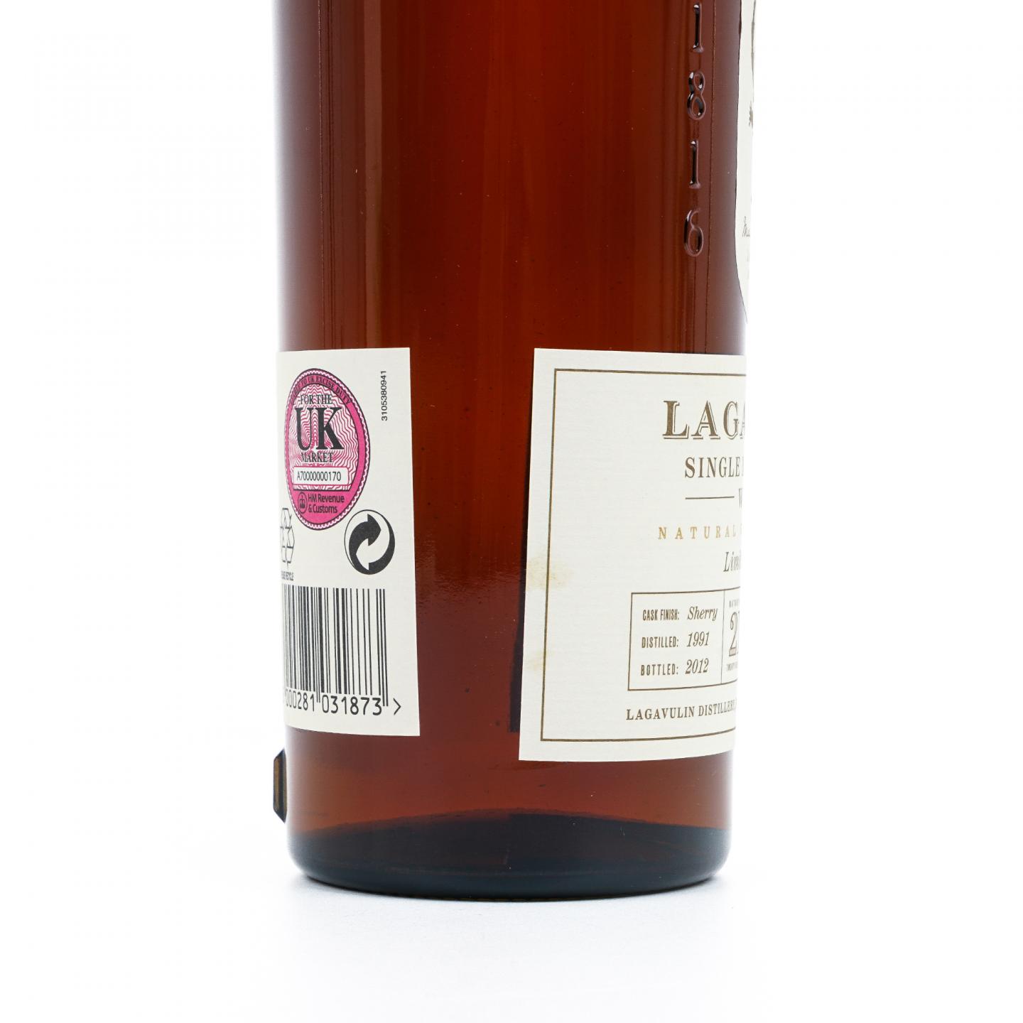Lagavulin 乐加维林 21年 1991-2012 雪莉桶