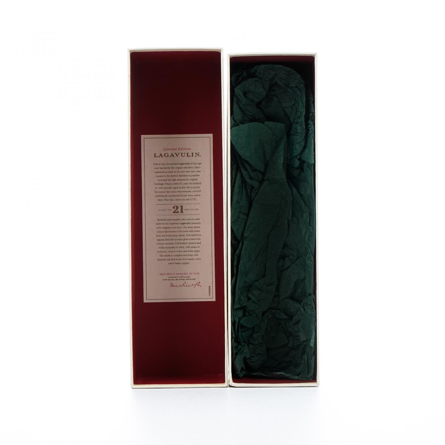 Lagavulin 乐加维林 21年 1991-2012 雪莉桶