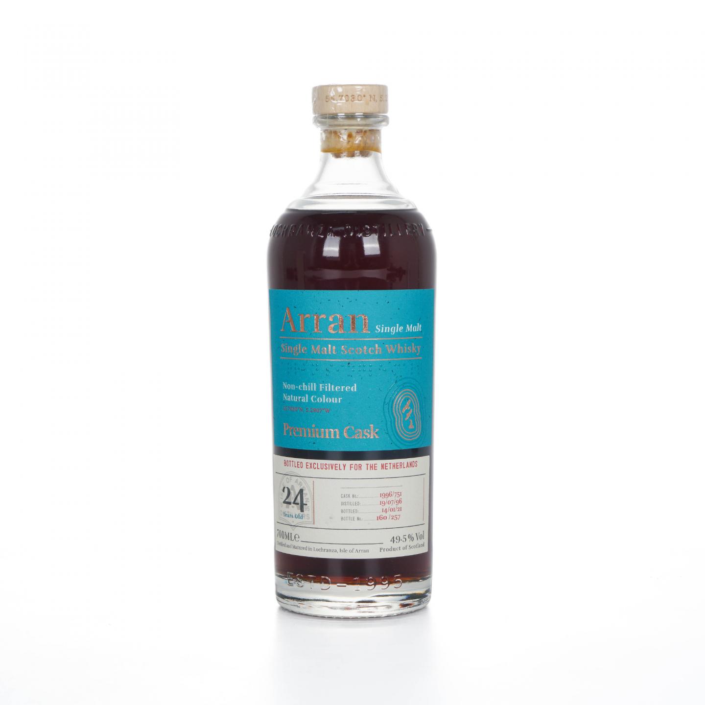 Arran 艾伦 24年 1996-2021 雪莉单桶#1996/751 荷兰市场