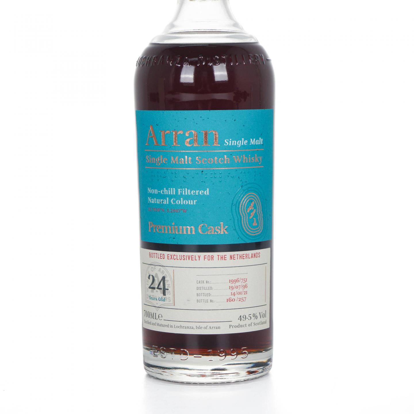 Arran 艾伦 24年 1996-2021 雪莉单桶#1996/751 荷兰市场