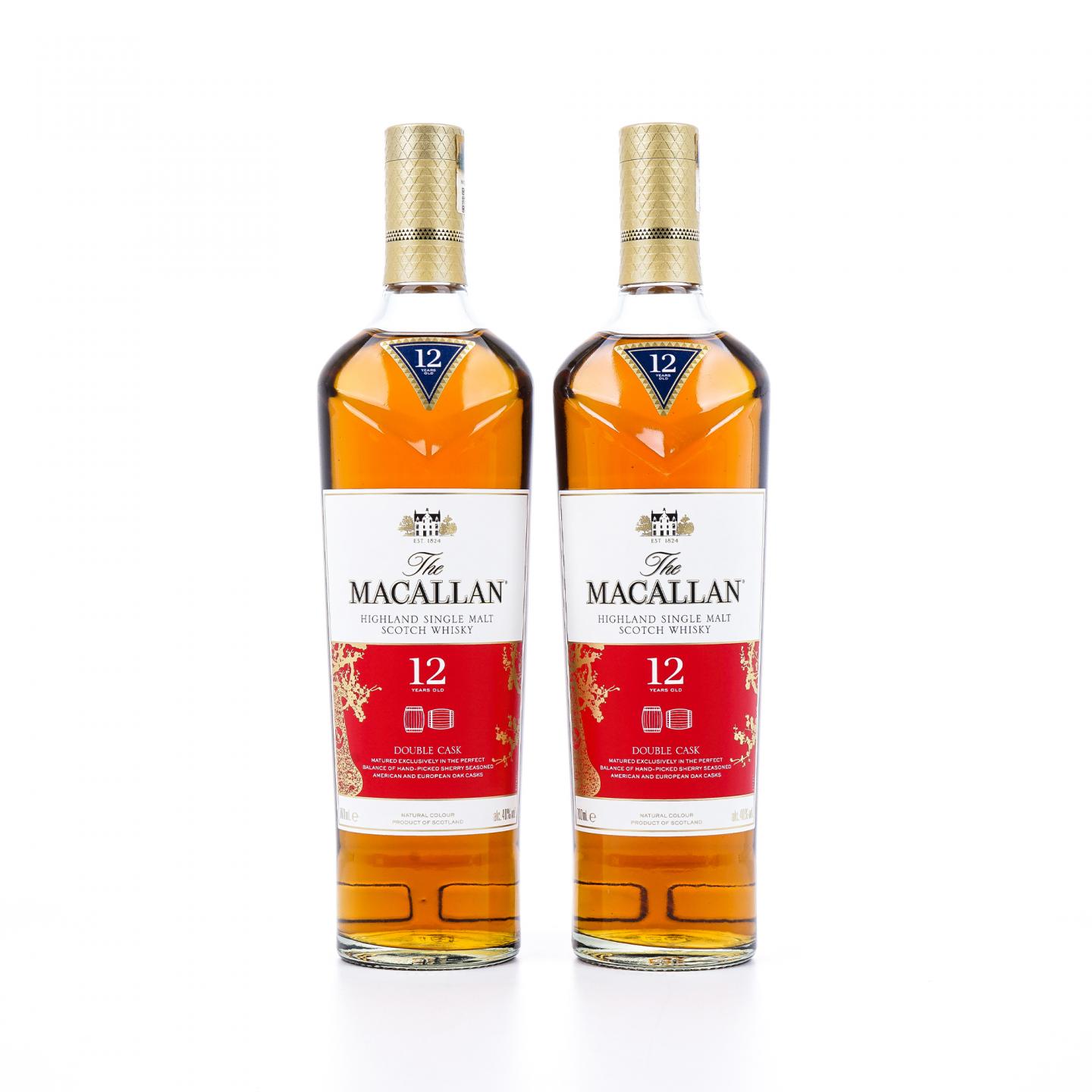 【附X光图】Macallan 麦卡伦 12年 蓝钻Double Cask 中国2019猪年版 2瓶组