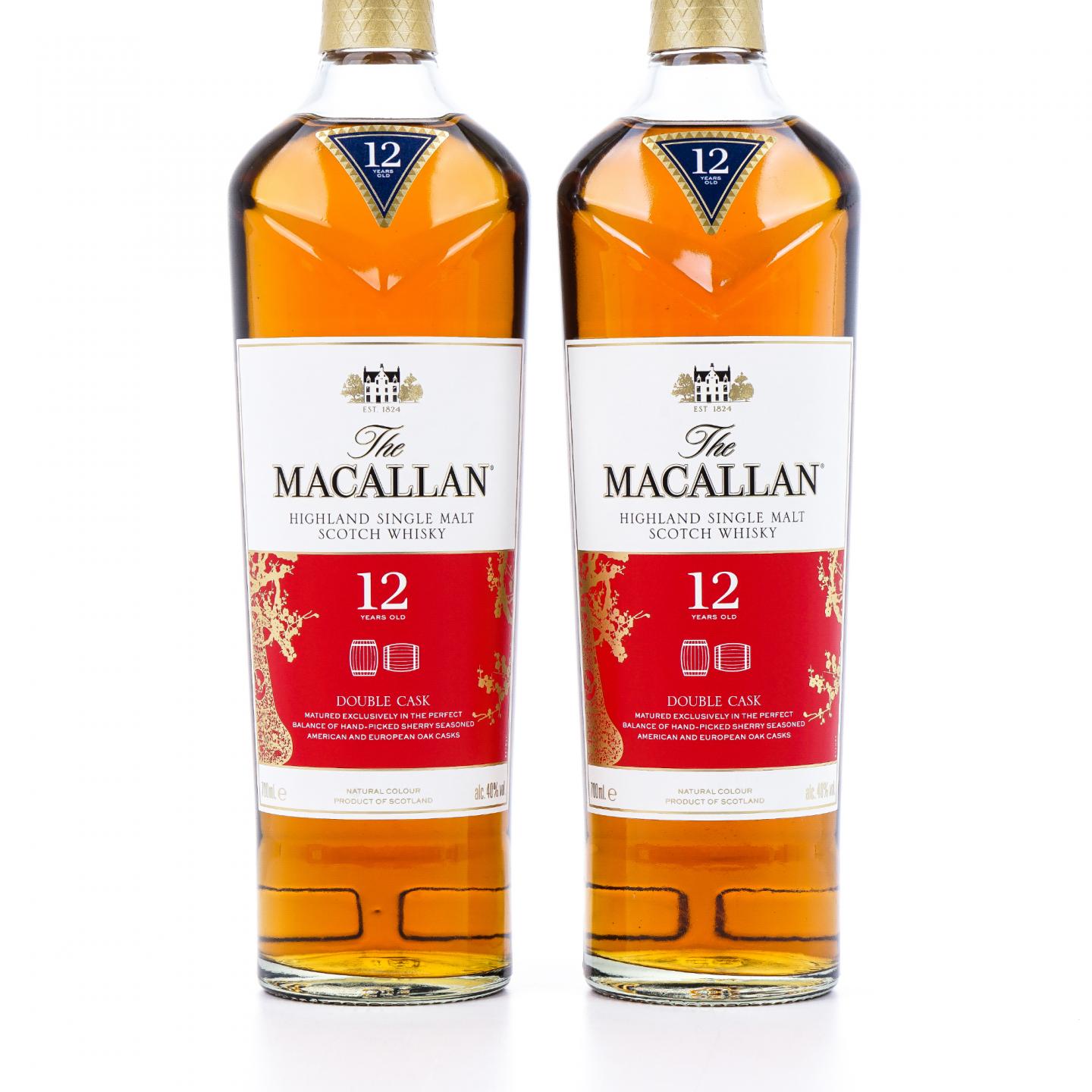 【附X光图】Macallan 麦卡伦 12年 蓝钻Double Cask 中国2019猪年版 2瓶组