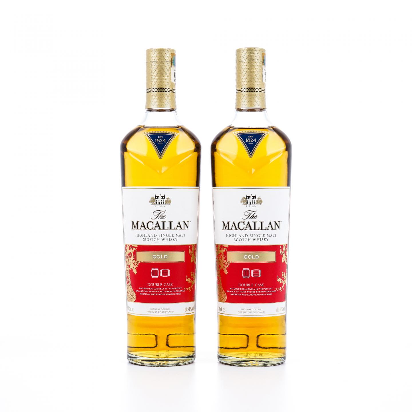 【附X光图】Macallan 麦卡伦 双桶 灿金 猪年限量版 2瓶组