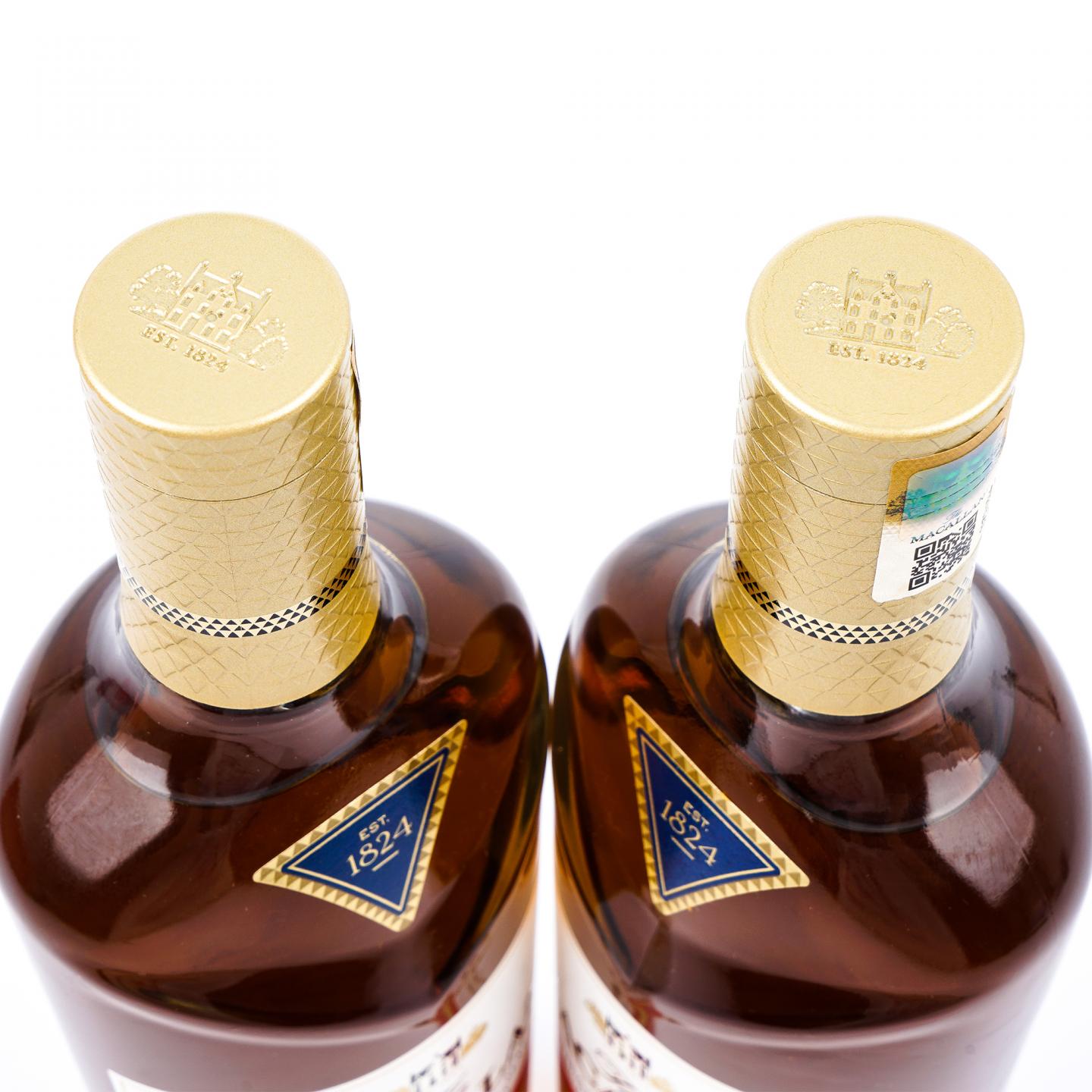 【附X光图】Macallan 麦卡伦 双桶 灿金 猪年限量版 2瓶组