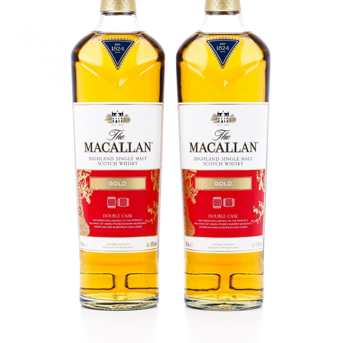 【附X光图】Macallan 麦卡伦 双桶 灿金 猪年限量版 2瓶组